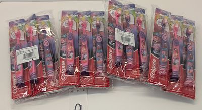 KIDS TOOTH BRUSH. 24 COUNT OF EXTRA SOFT BRISTLES TROLLS KIDS TOOTHBRUSH, PINK & PURPLE