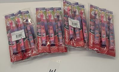 KIDS TOOTH BRUSH. 24 COUNT OF EXTRA SOFT BRISTLES TROLLS KIDS TOOTHBRUSH, PINK & PURPLE