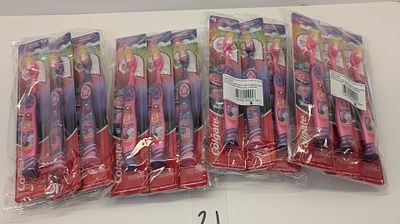KIDS TOOTH BRUSH. 24 COUNT OF EXTRA SOFT BRISTLES TROLLS KIDS TOOTHBRUSH, PINK & PURPLE