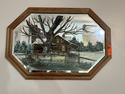 HAND PAINTED MIRROR