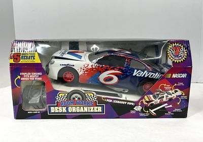 NASCAR DESK ORGANIZER WITH TAPE DISPENSER, SCISSORS, AND PEN