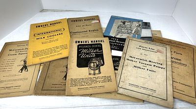 MCCORMICK & INTERNATIONAL OWNERS MANUALS AND PARTS LIST. MCCORMICK MILKER UNITS, MCCORMICK CREAM 