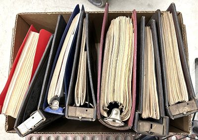 INTERNATIONAL HARVESTER MANUALS. 7 BINDERS ALL FOR ONE MONEY