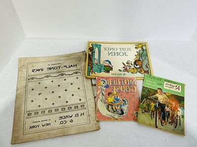 VINTAGE MOTHER GOOSE BOOK. VINTAGE BOOKS INCLUDING MOTHER GOOSE