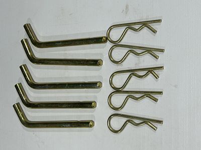 SET OF 5 3/8 HITCH PINS. .