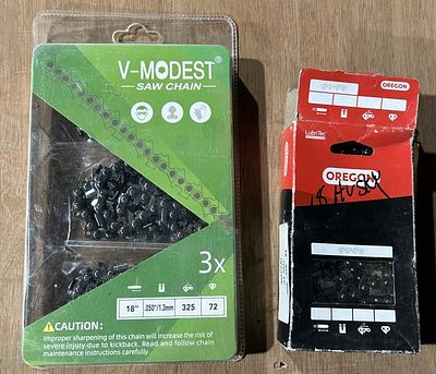 18IN CHAINSAW CHAIN. 4 TOTAL CHAINS