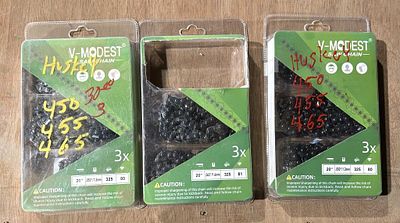 20IN CHAINSAW CHAIN. 8 TOTAL CHAINS