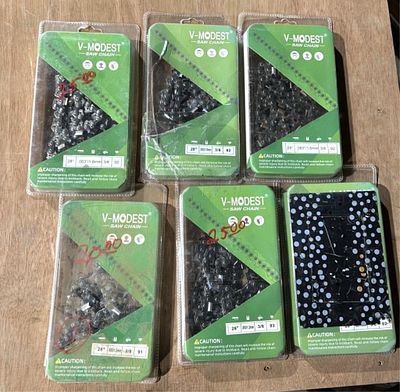 28IN CHAINSAW CHAIN. 6 CHAINS TOTAL