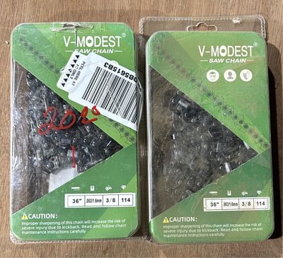36IN CHAINSAW CHAIN. 2 TOTAL CHAINS
