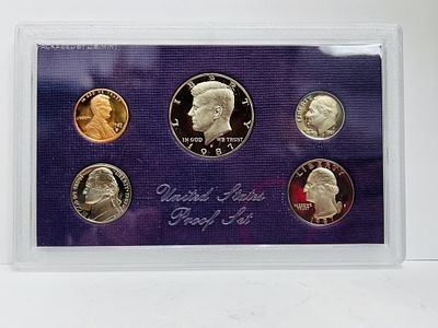 1987 UNITED STATES PROOF SET IN CASE
