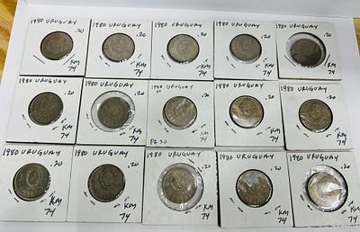 LOT OF URAGUAY COINS