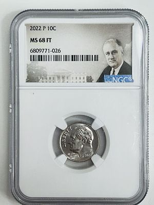 2022 P 10C MS 68 FT DIME