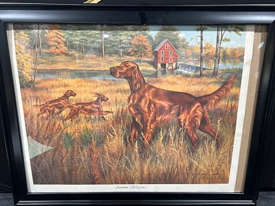 Robert A. Christie Limited Edition Print, Autumn Elegance. This framed limited edition sporting 