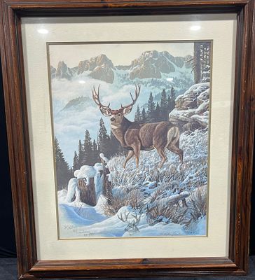 Hayden Lambson, Stayin' High, LE Offset Lithograph, 62/750. This limited edition offset 