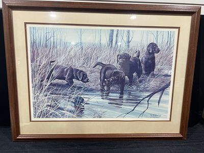 Ralph J. McDonald, Looking For Trouble, Limited Edition Signed Print. This limited edition color 