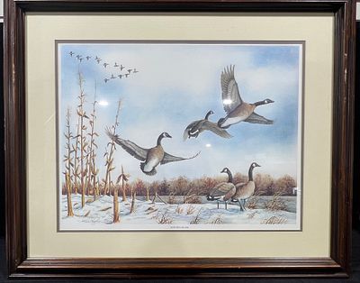 Allen Hughes, Winter's Calling, Signed and Numbered Limited Edition Wildlife Print. This limited 