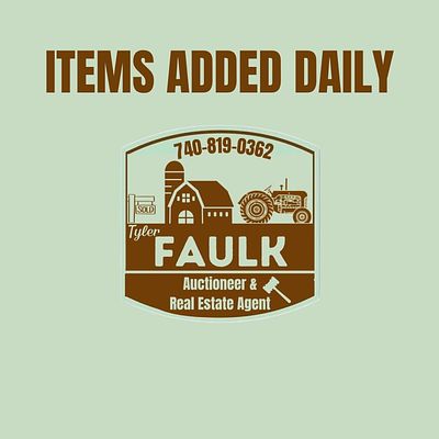 ITEMS ADDED DAILY . ITEMS ADDED UP UNTIL SALE DAY. SALE ORDER SUBJECT TO CHANGE BEFORE SALE DAY