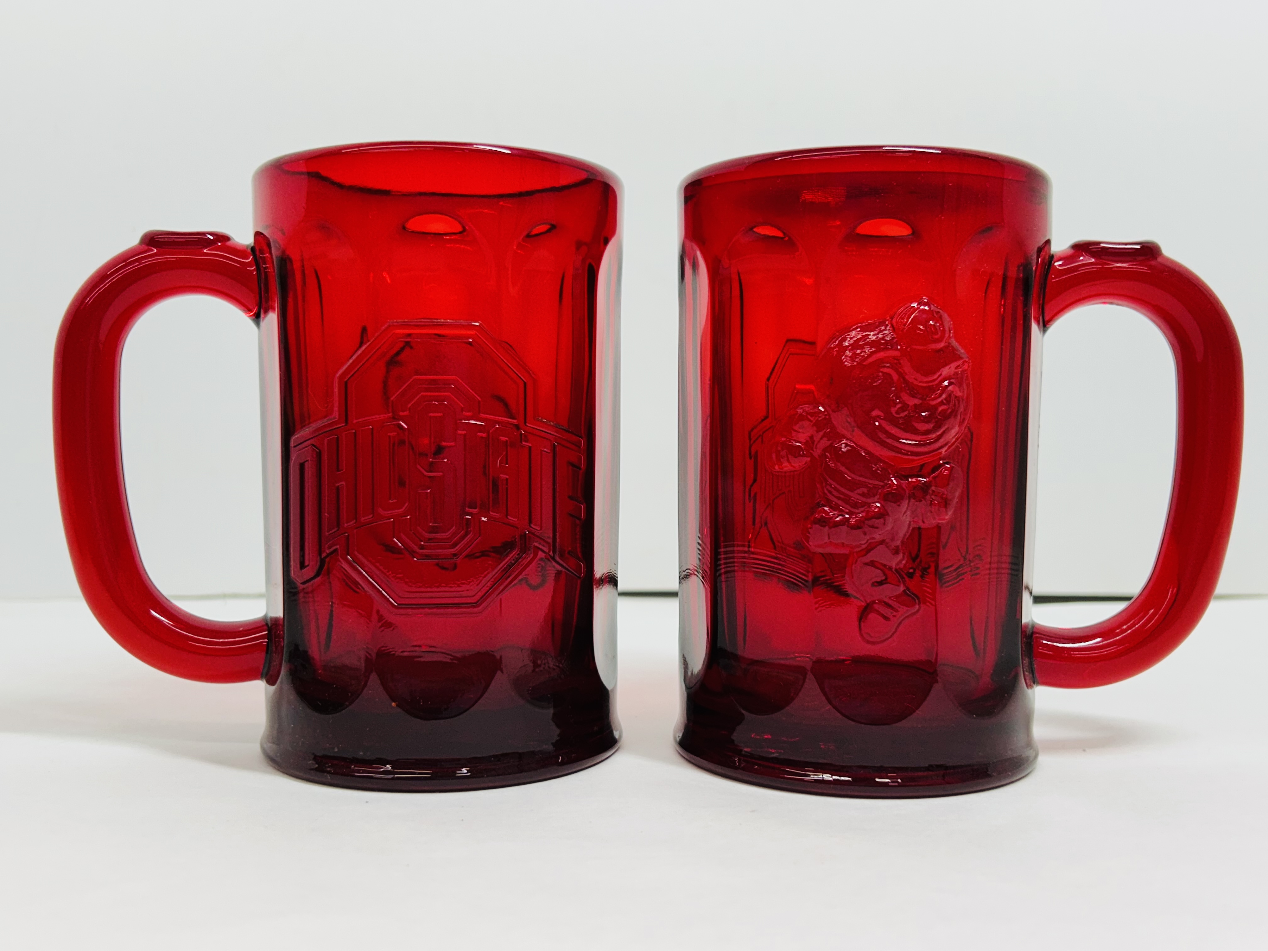 MOSSER RED OSU GLASS MUGS