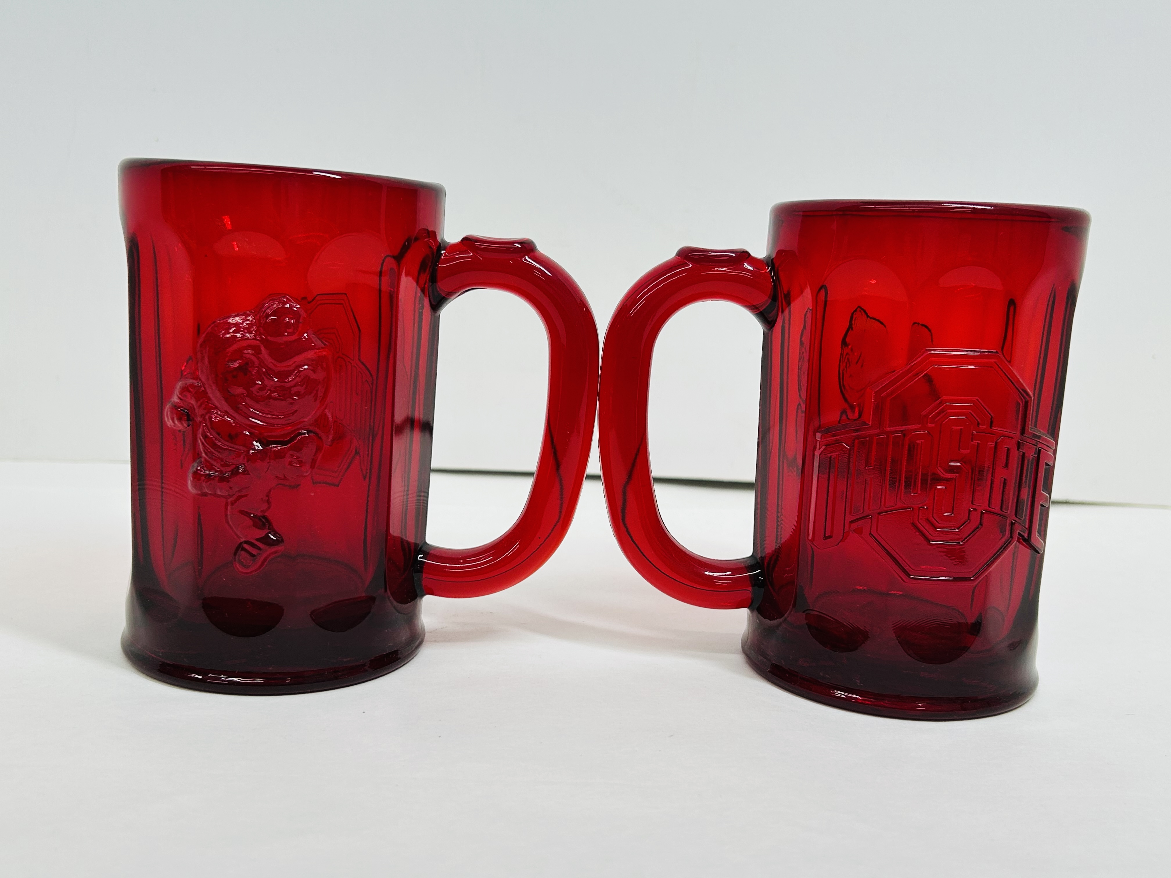MOSSER RED OSU GLASS MUGS