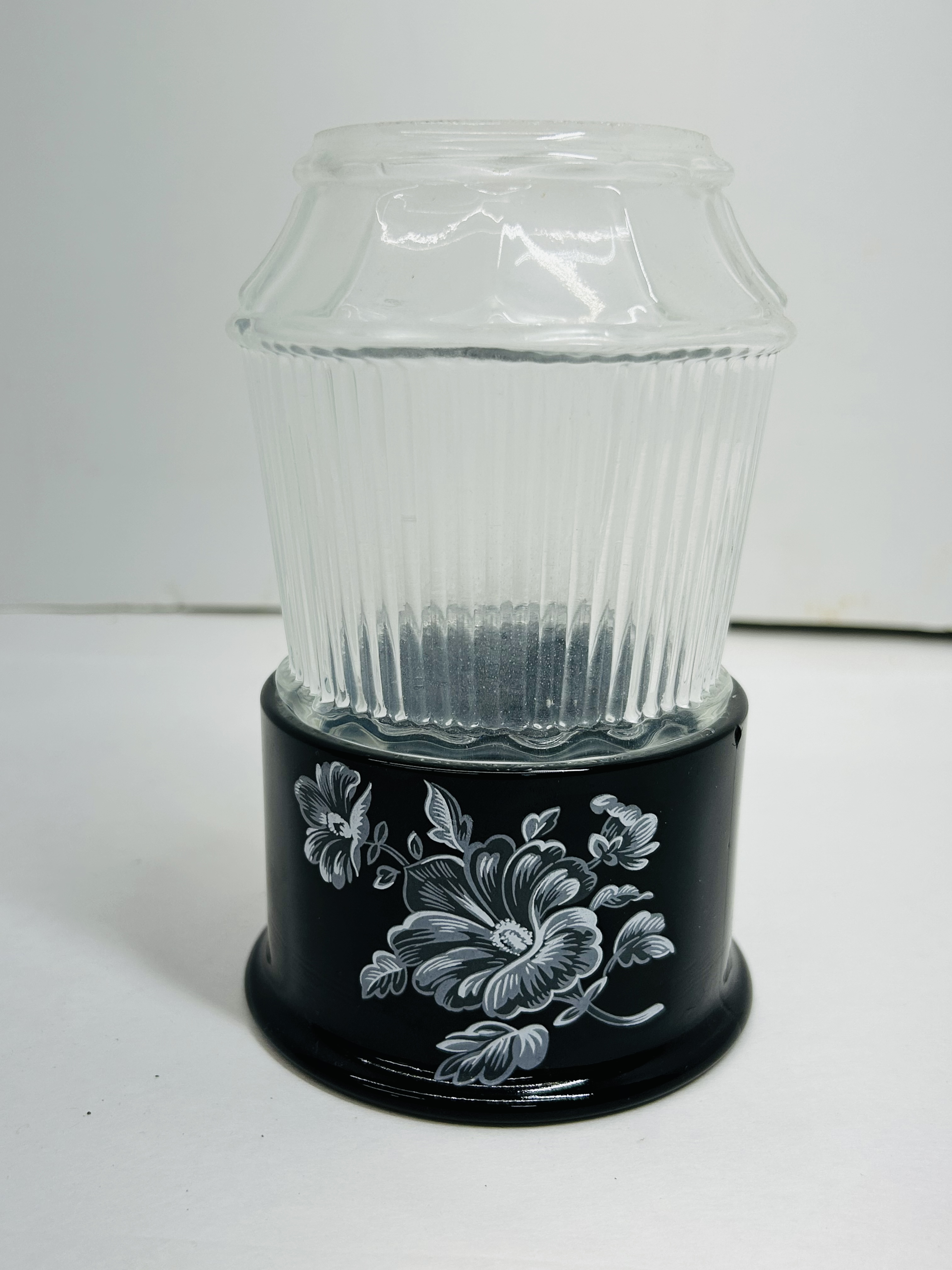 FLORAL MOSSER GLASS FAIRY LAMP