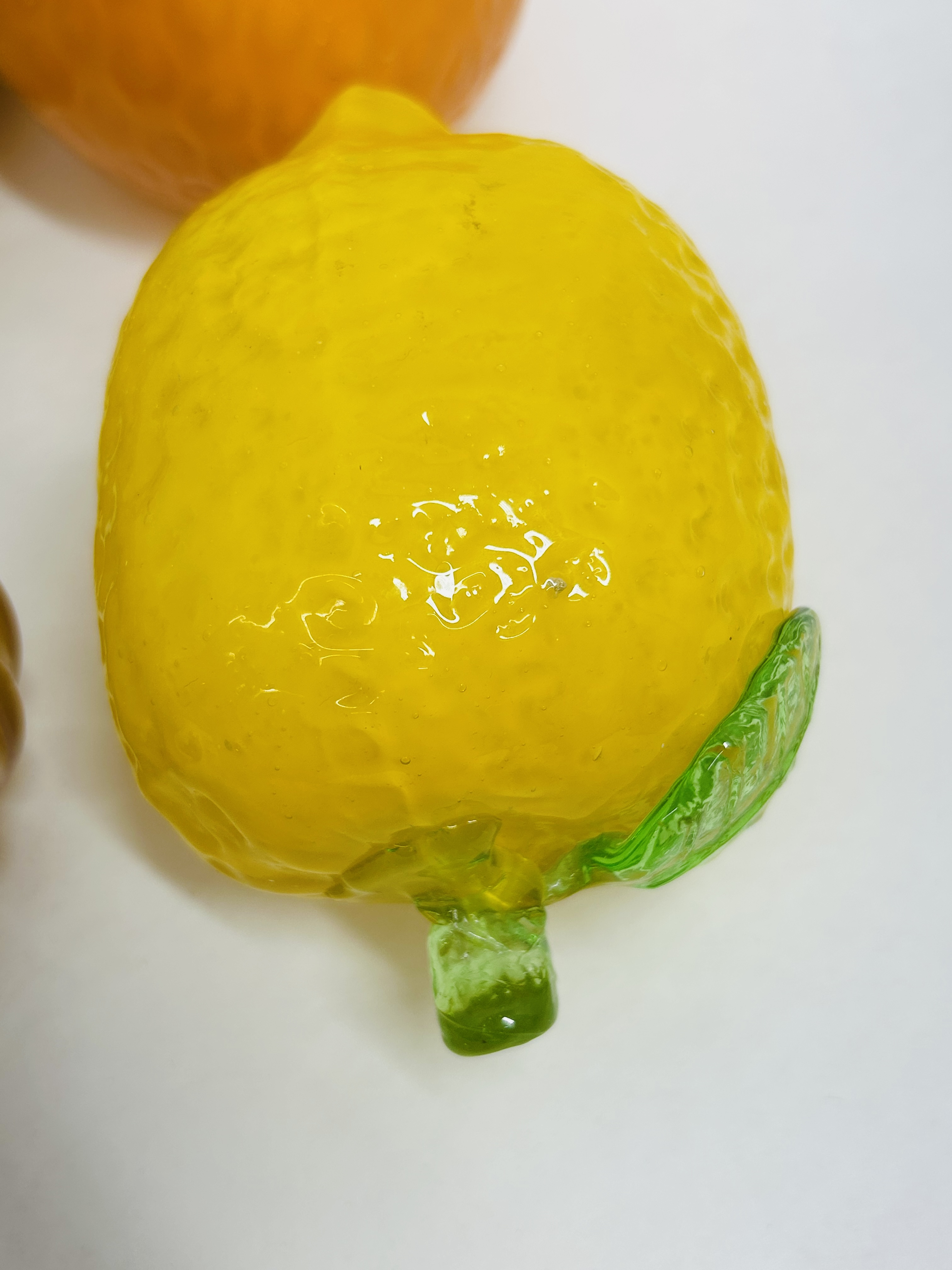 MURANO STYLE GLASS FRUIT, 20TH CENTURY