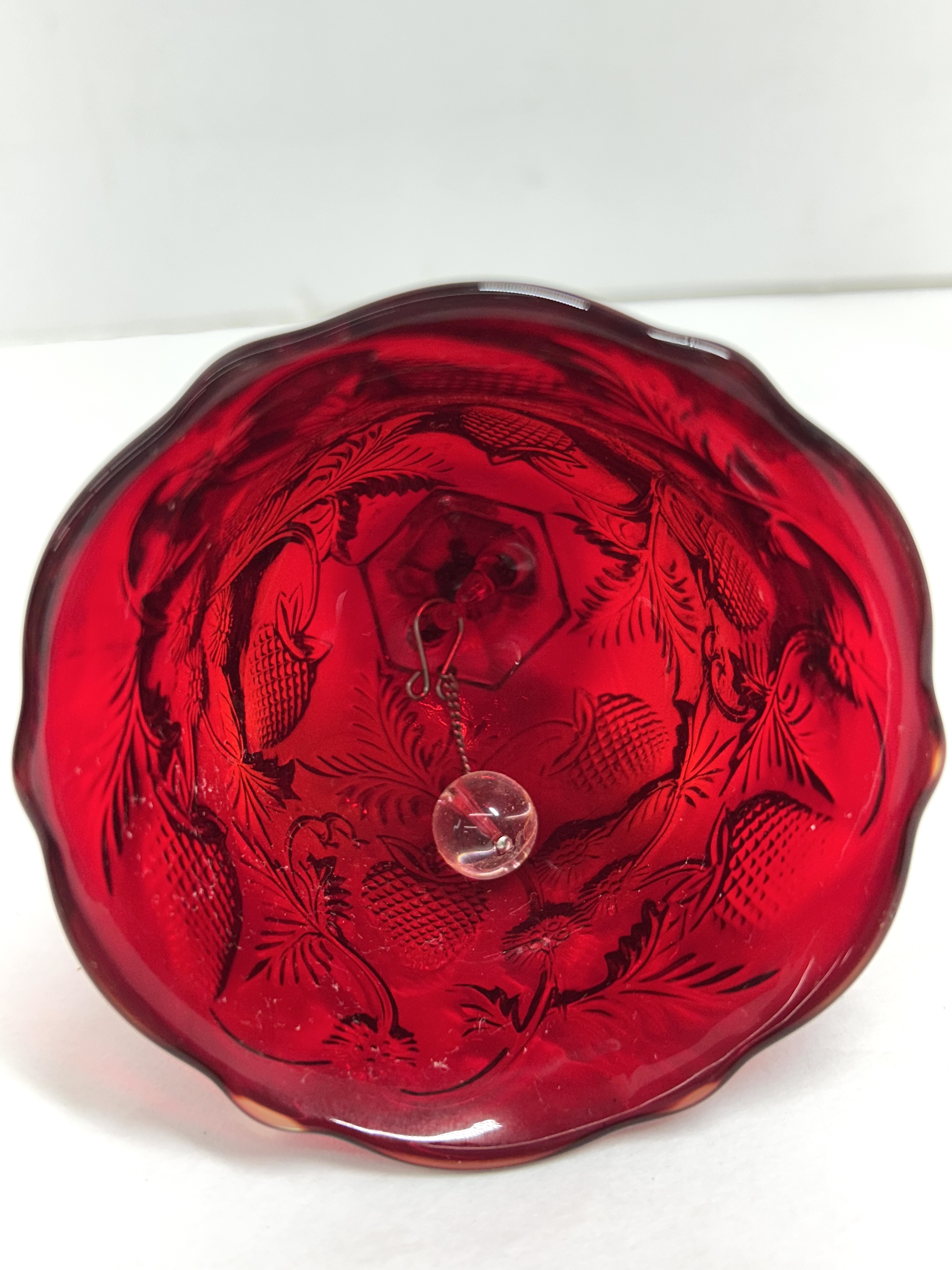 TWO FENTON GLASS BELLS