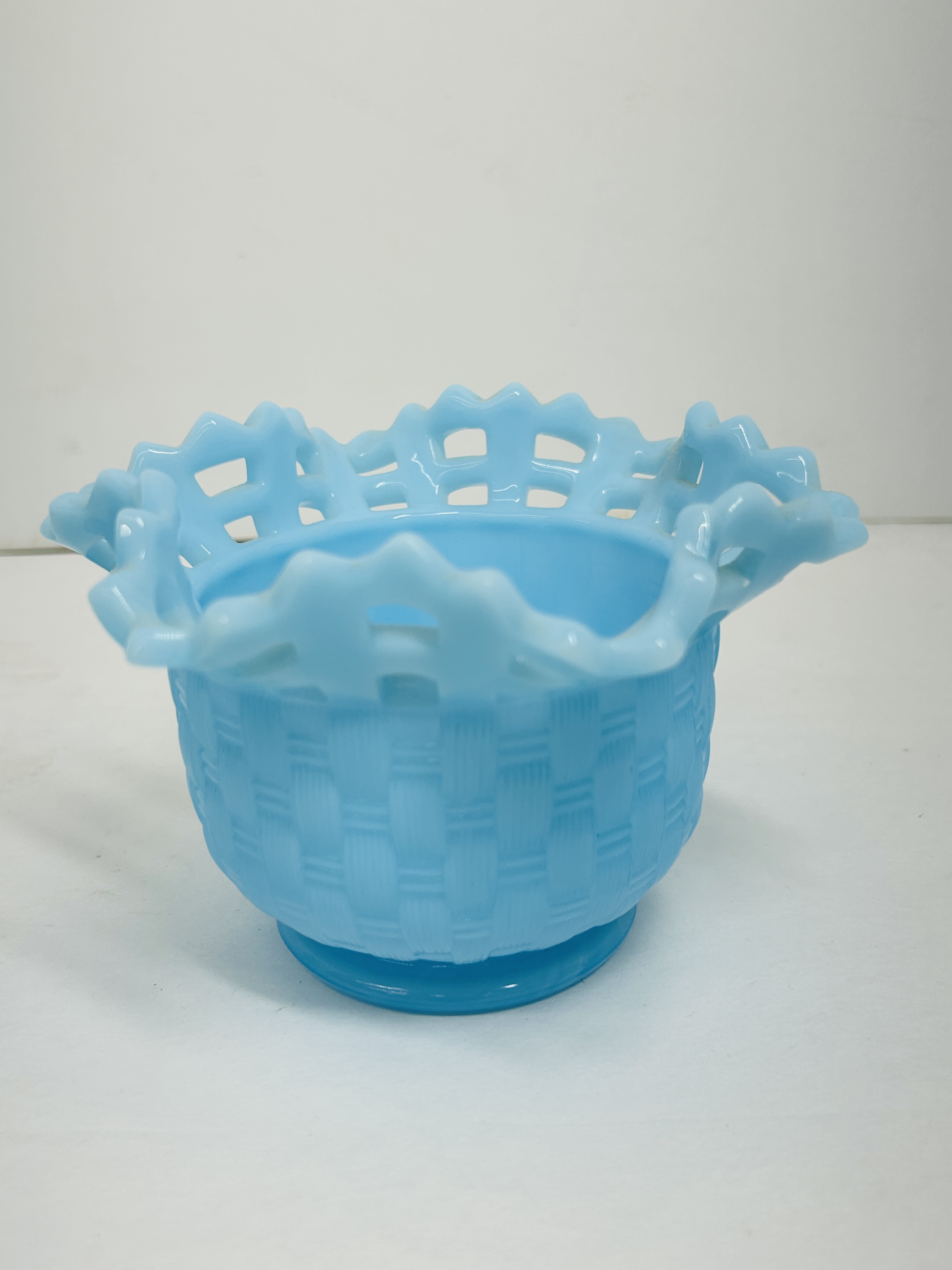 FENTON BLUE GLASS ITEMS, 20TH CENTURY