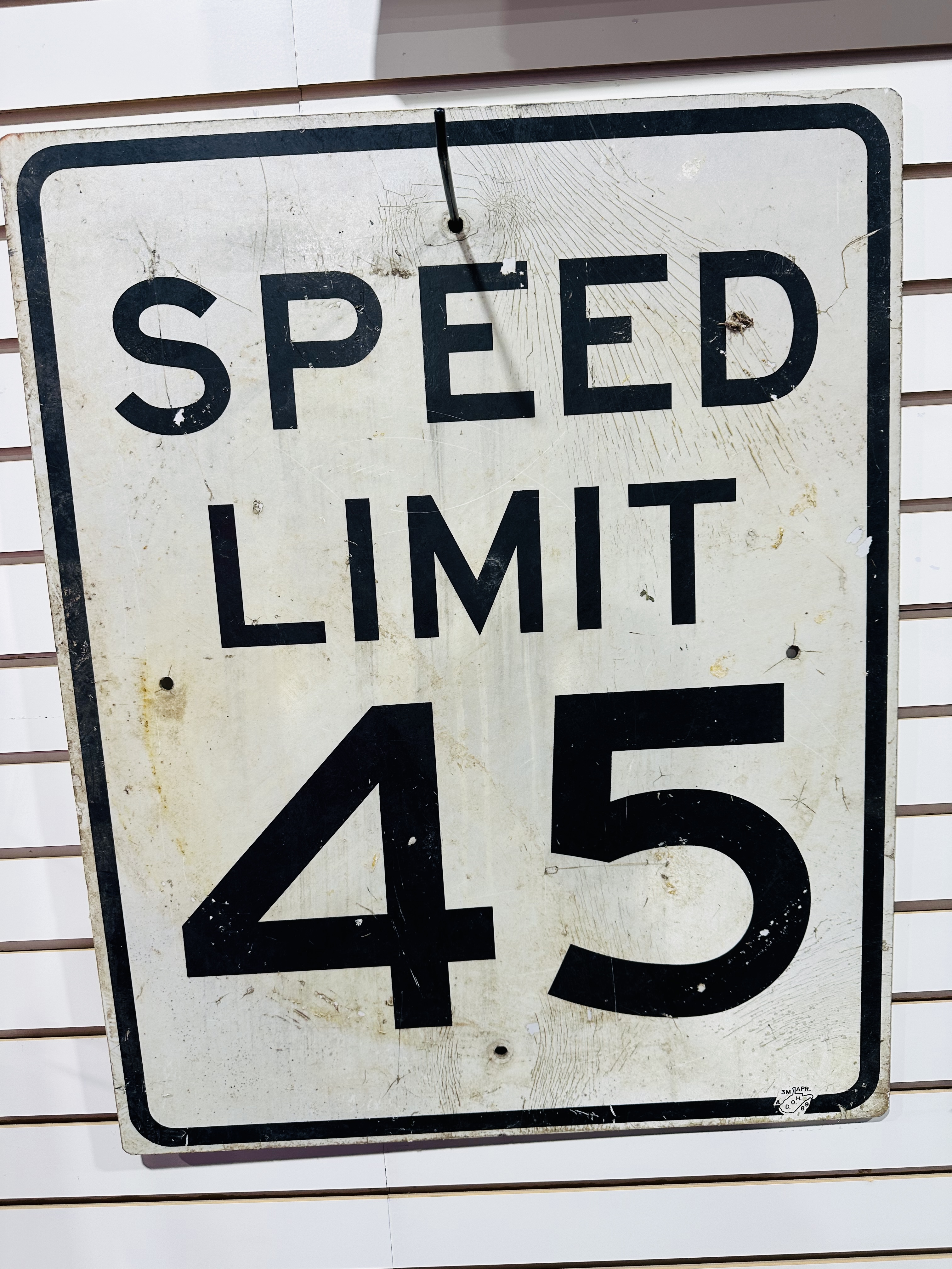 WEST VIRGINIA D.O.H. ALUMINUM SIGN, 1989