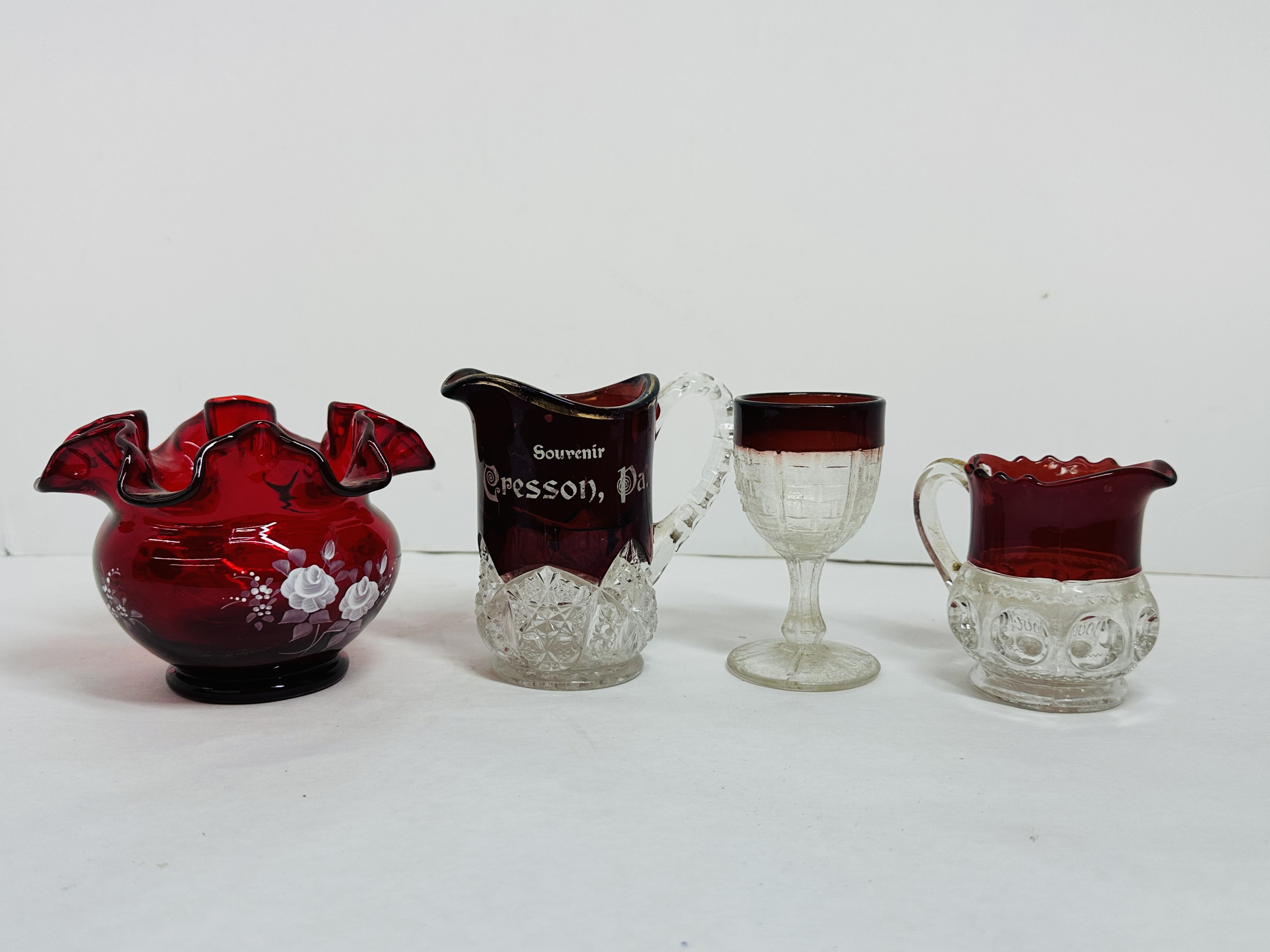 EAPG RUBY STAINED GLASS COLLECTION, 1900
