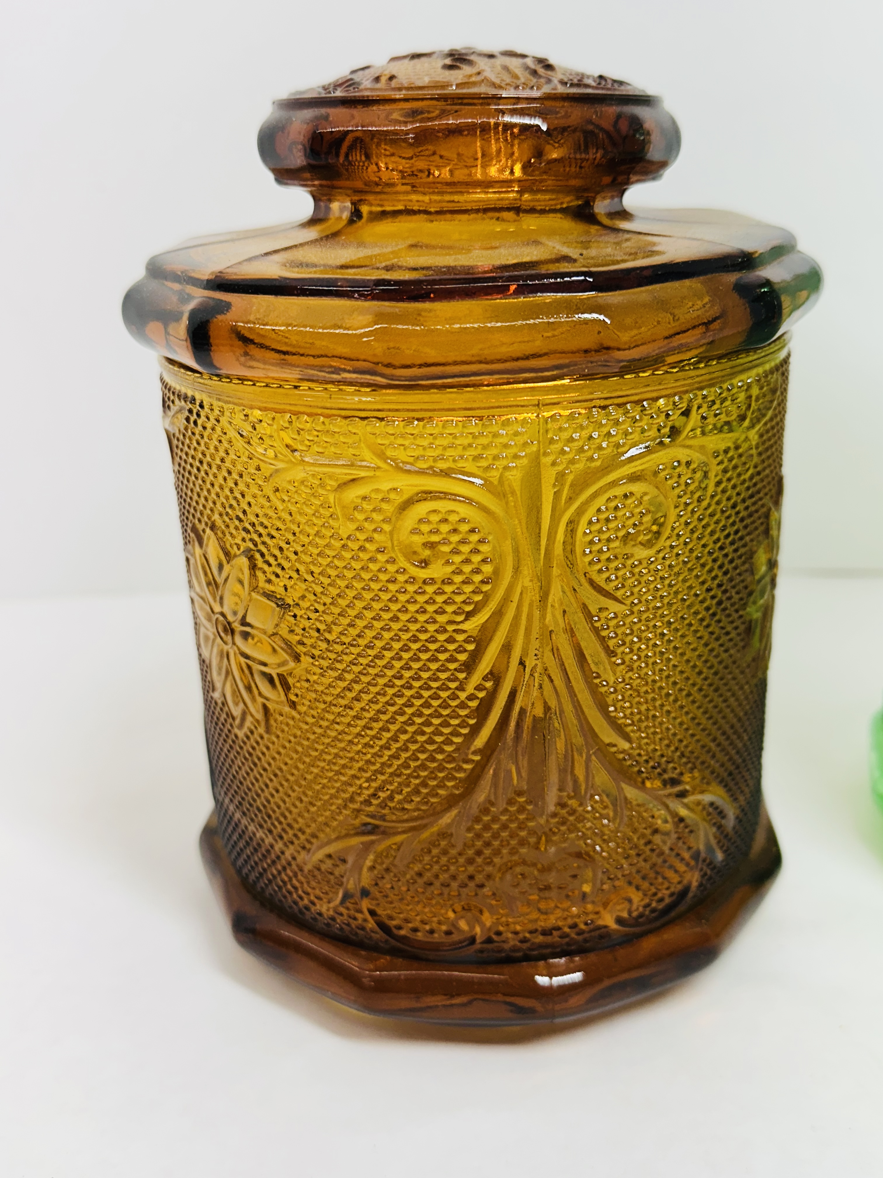 TIARA SANDWICH GLASS CANISTERS, C. 1970