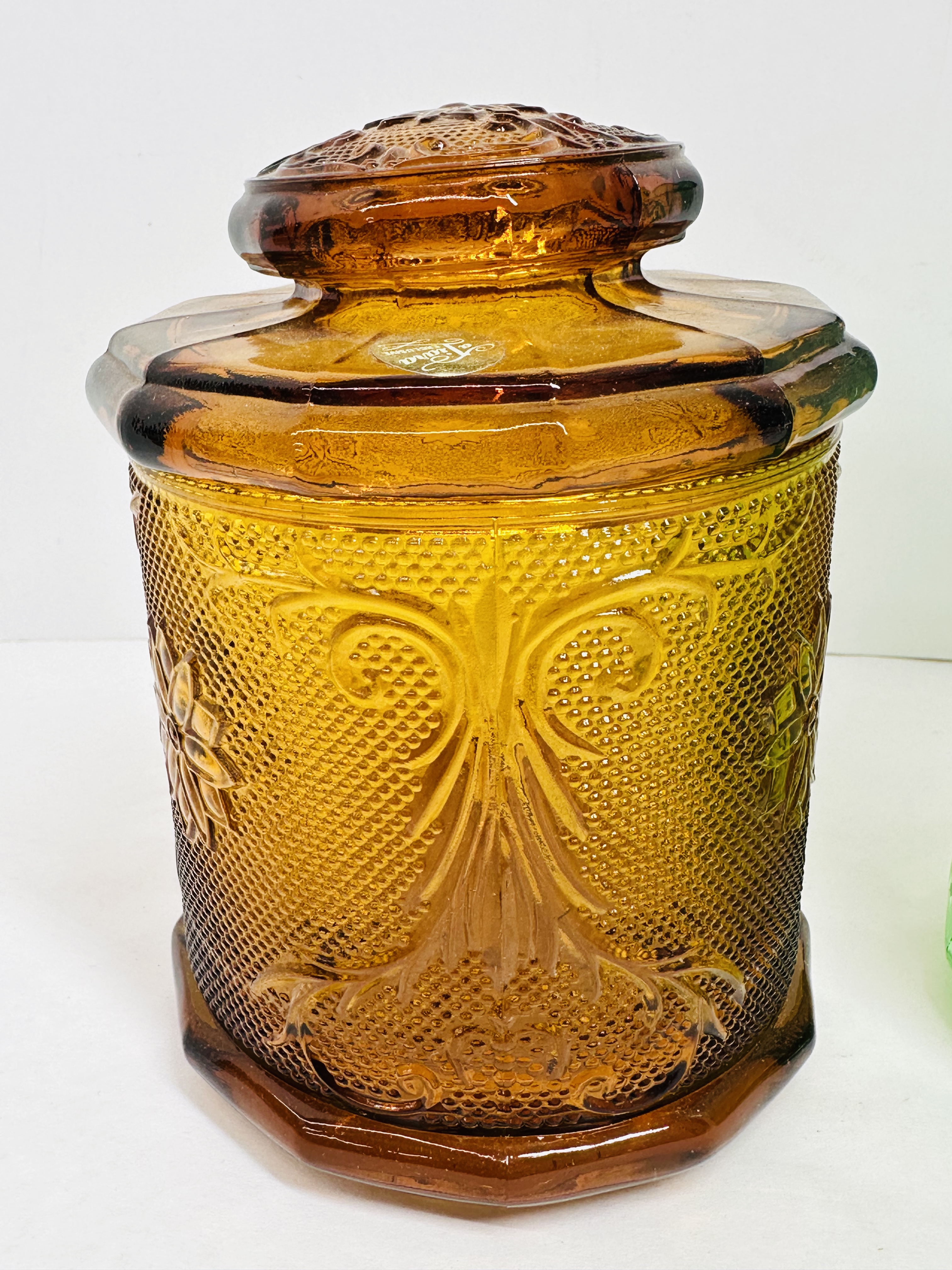 TIARA SANDWICH GLASS CANISTERS, C. 1970