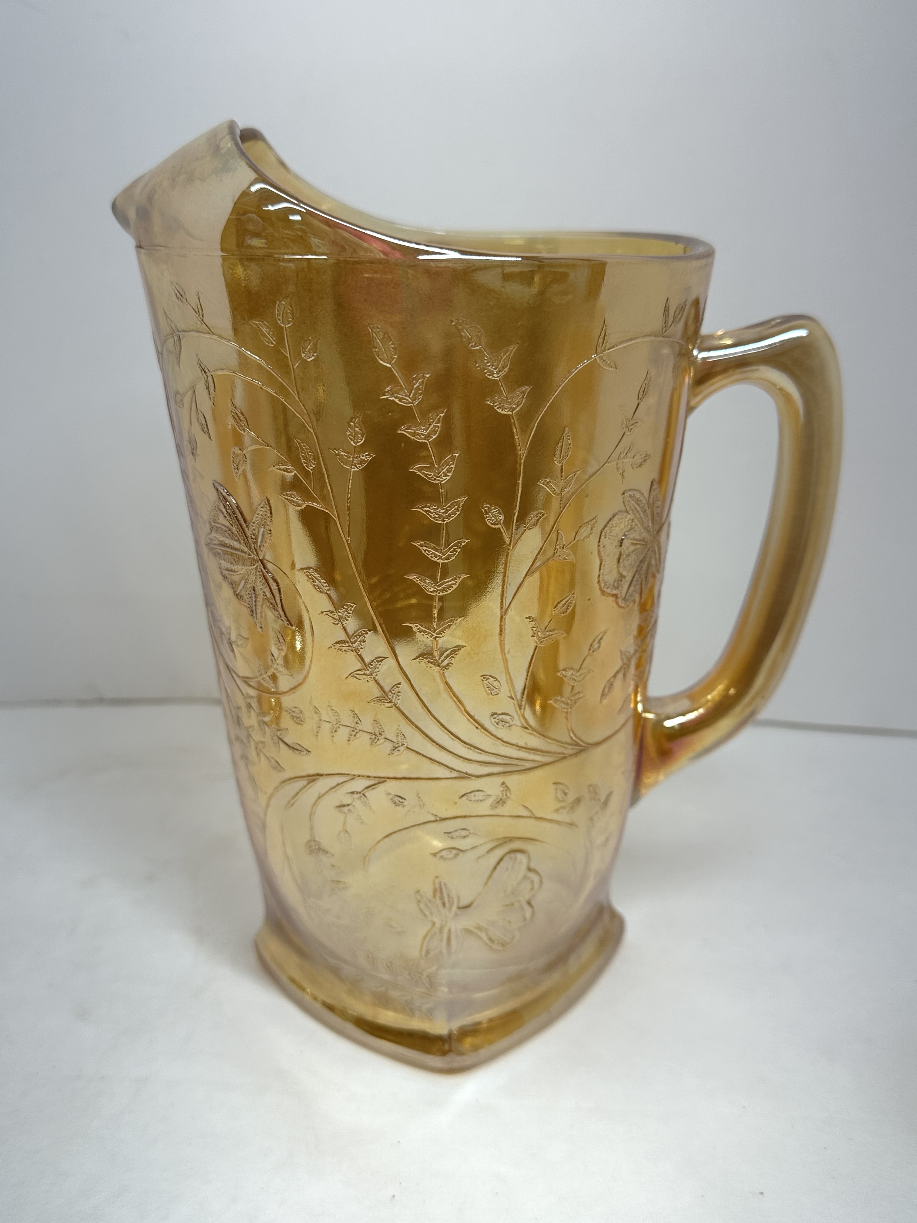 JEANNETTE STYLE FLORAGOLD GLASS SET
