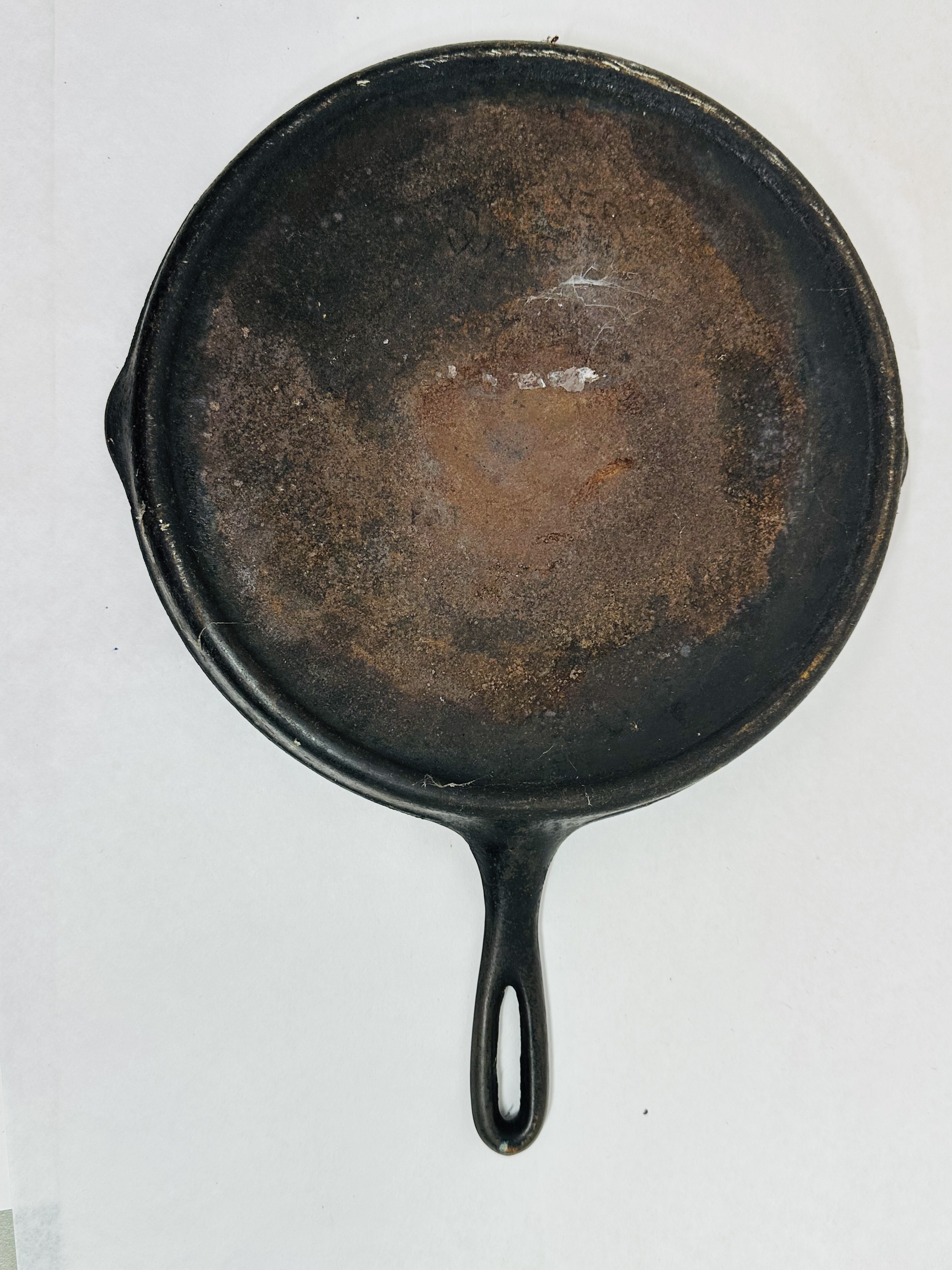 WAGNER CAST IRON ROUND GRIDDLE, VINTAGE