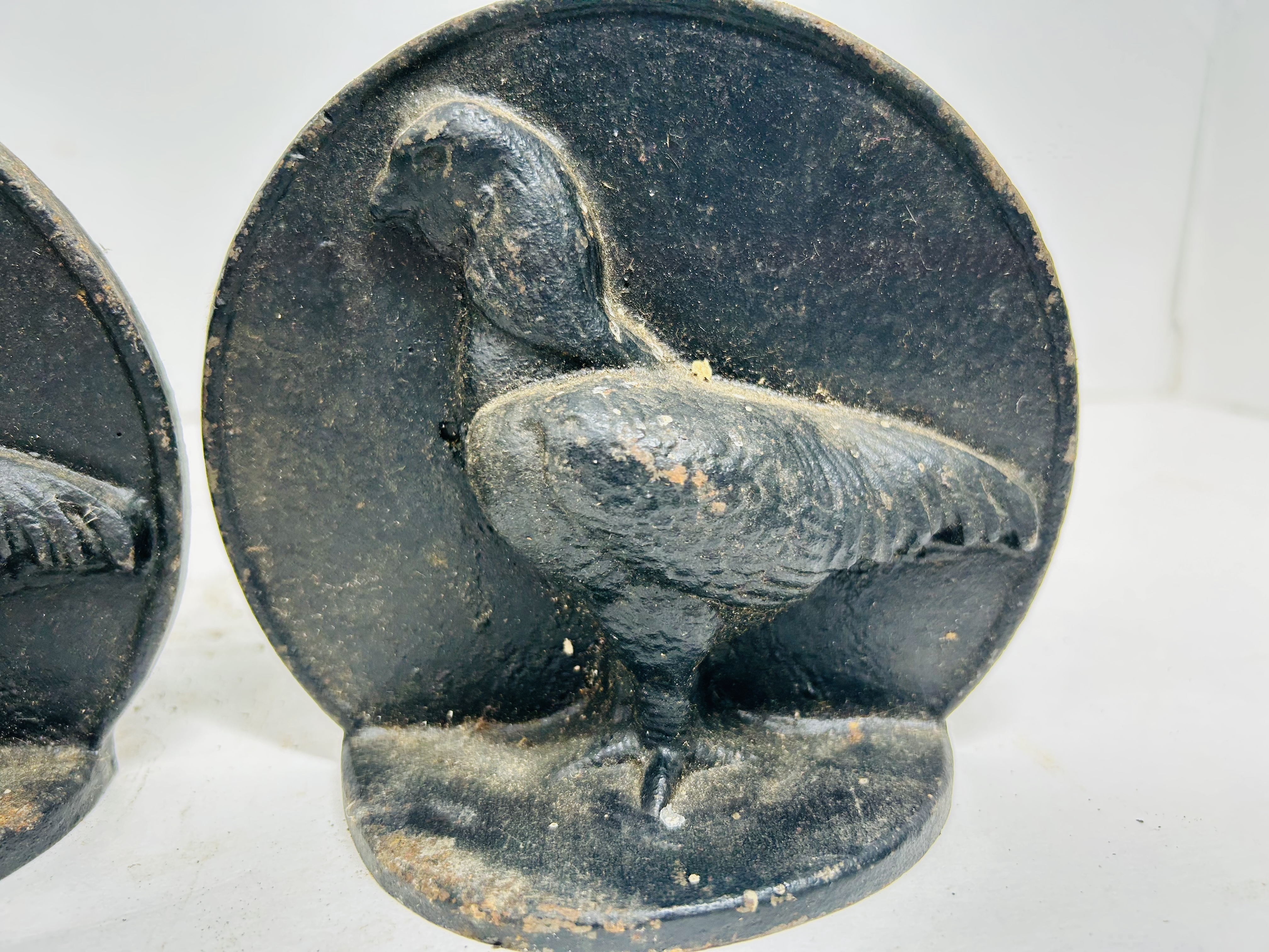VIRGINIA METALCRAFTERS BIRD BOOKENDS, MID-20TH CENTURY