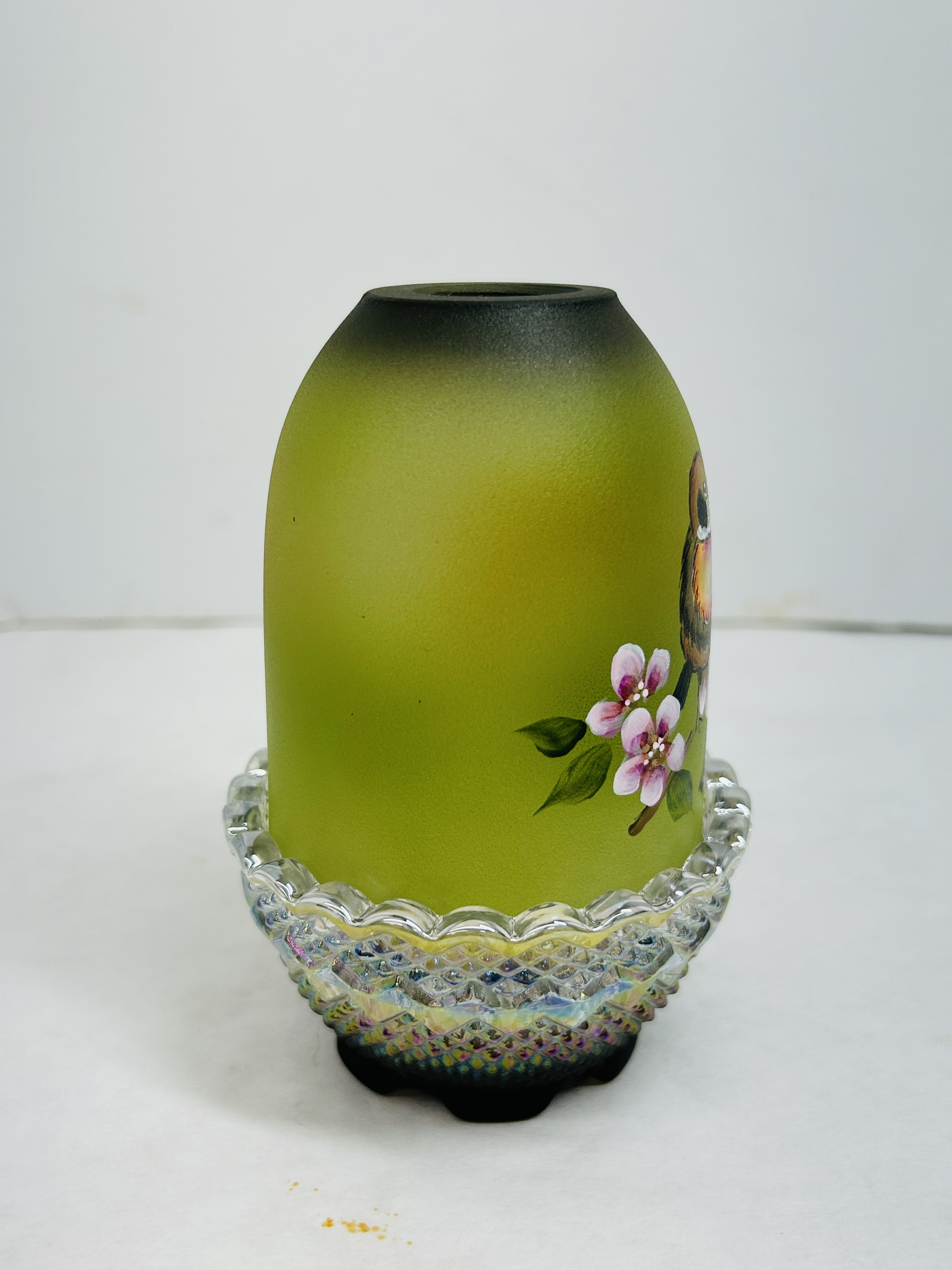 FENTON GLASS FAIRY LAMP, 2024