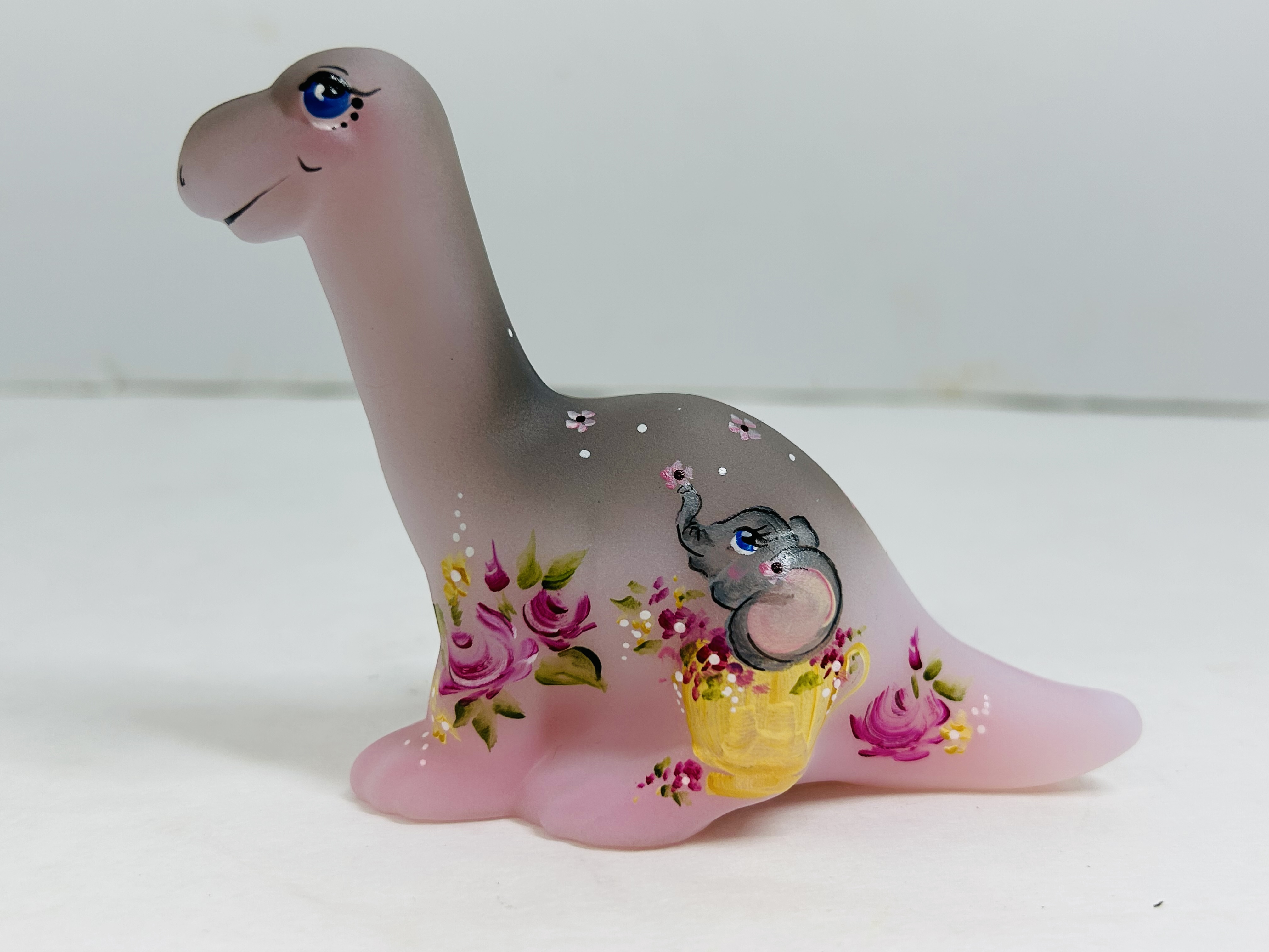 FENTON M. KIBBE GLASS DINOSAUR, 2021