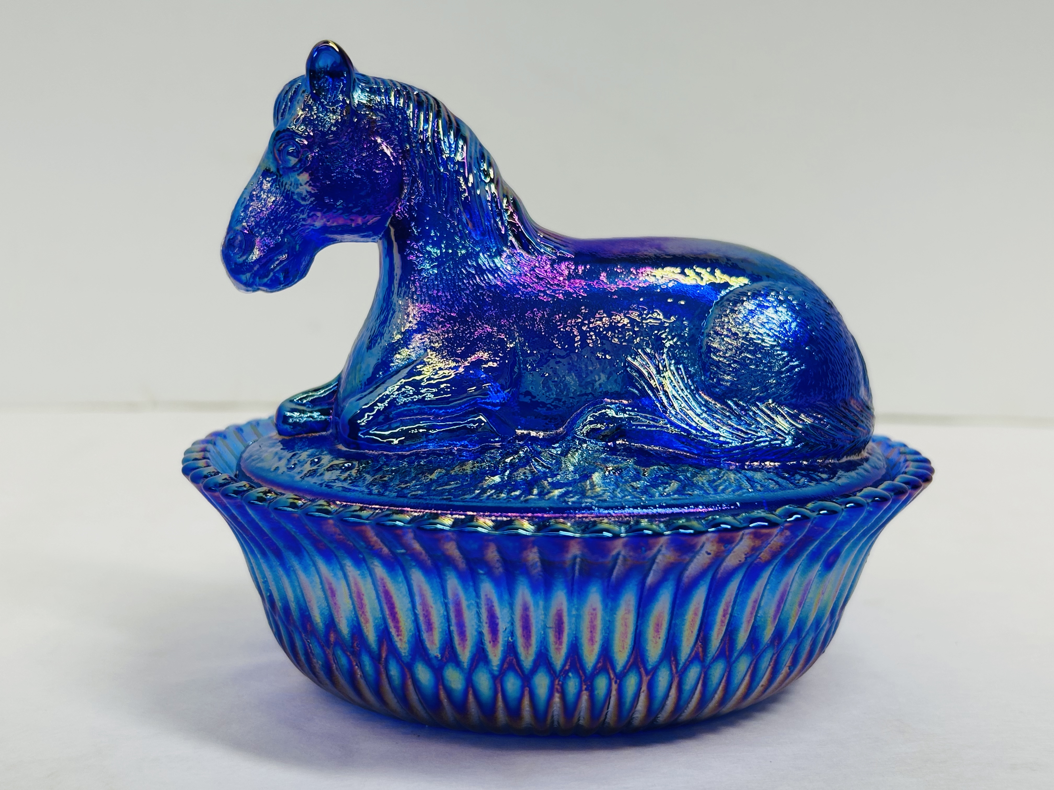 ROSSO COBALT CARNIVAL HORSE DISH