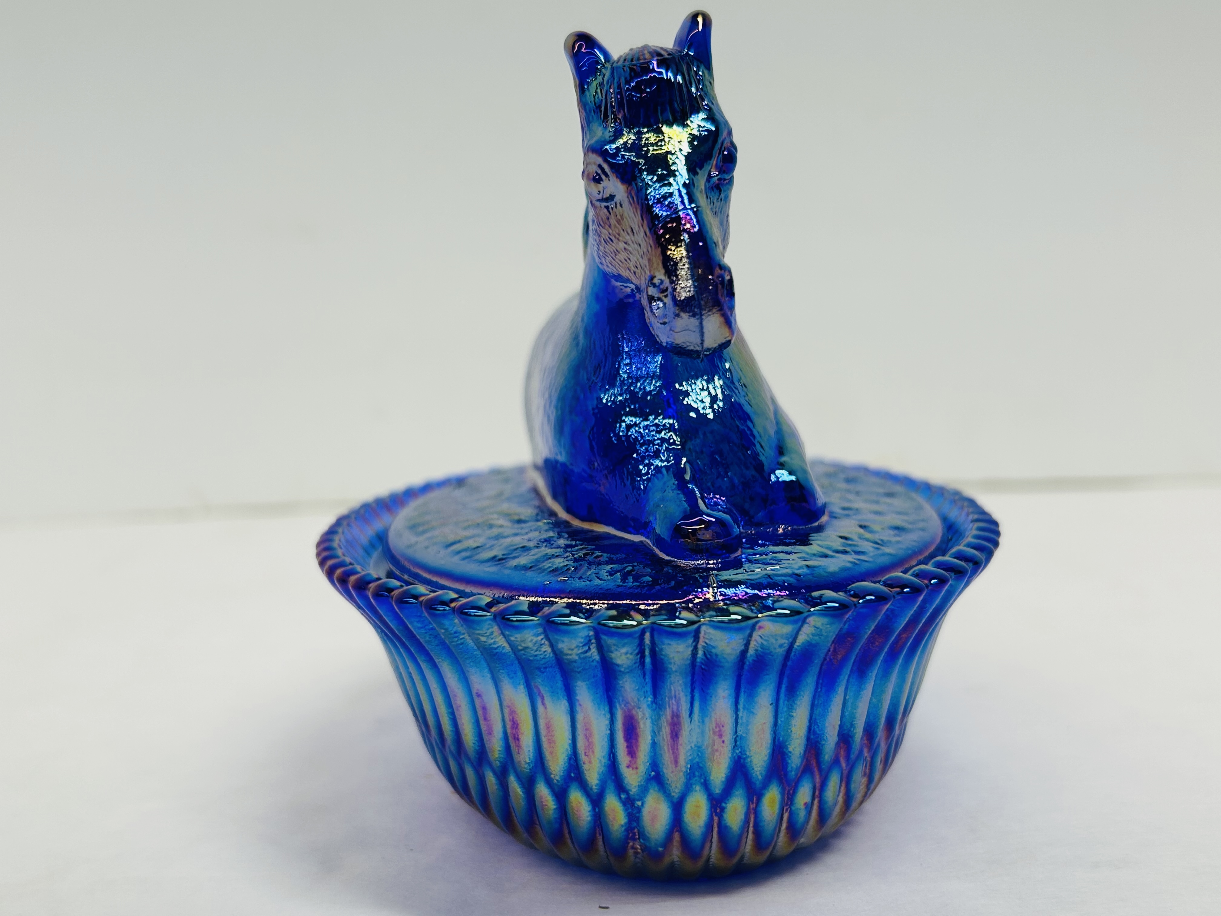 ROSSO COBALT CARNIVAL HORSE DISH