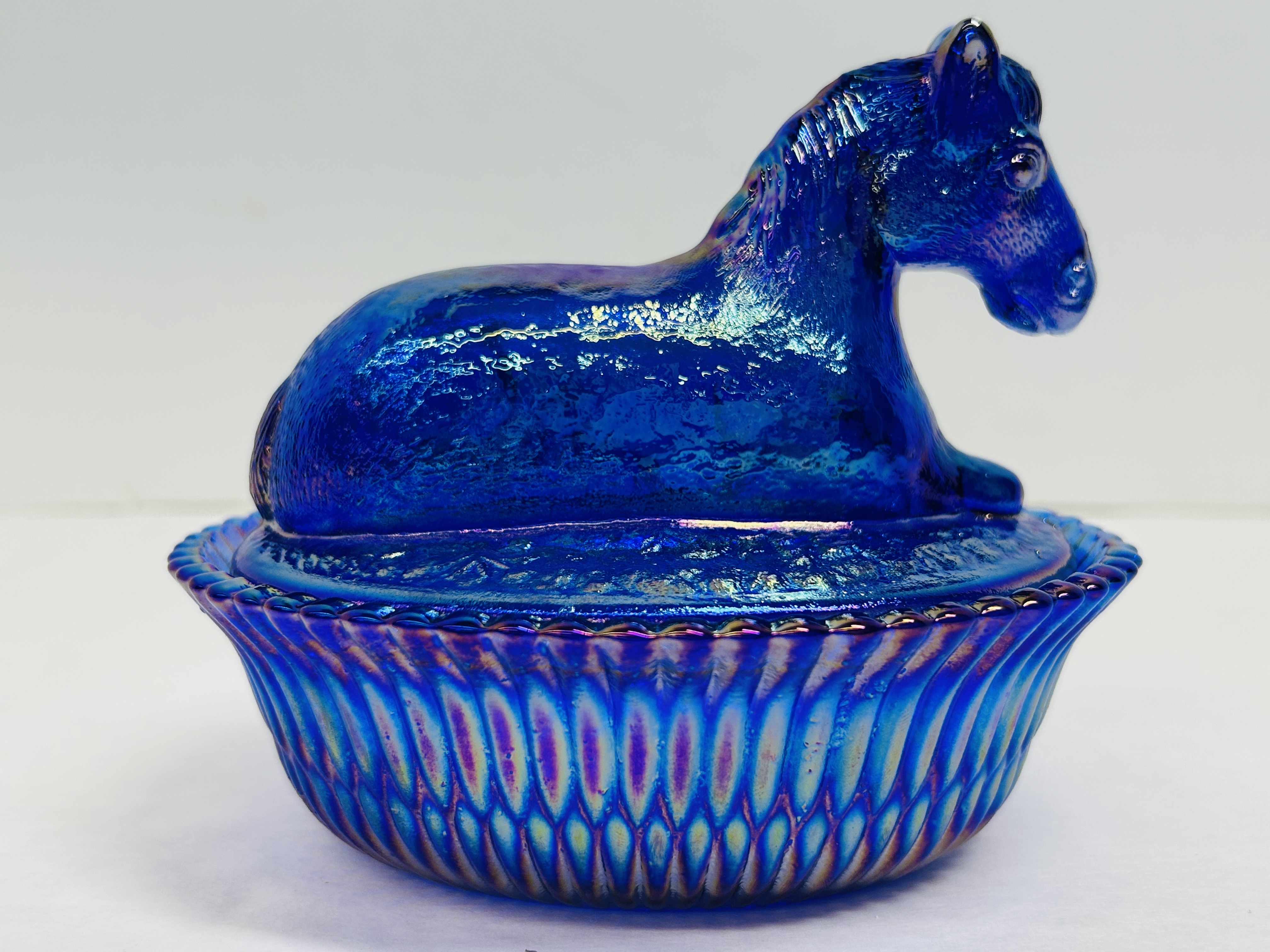ROSSO COBALT CARNIVAL HORSE DISH