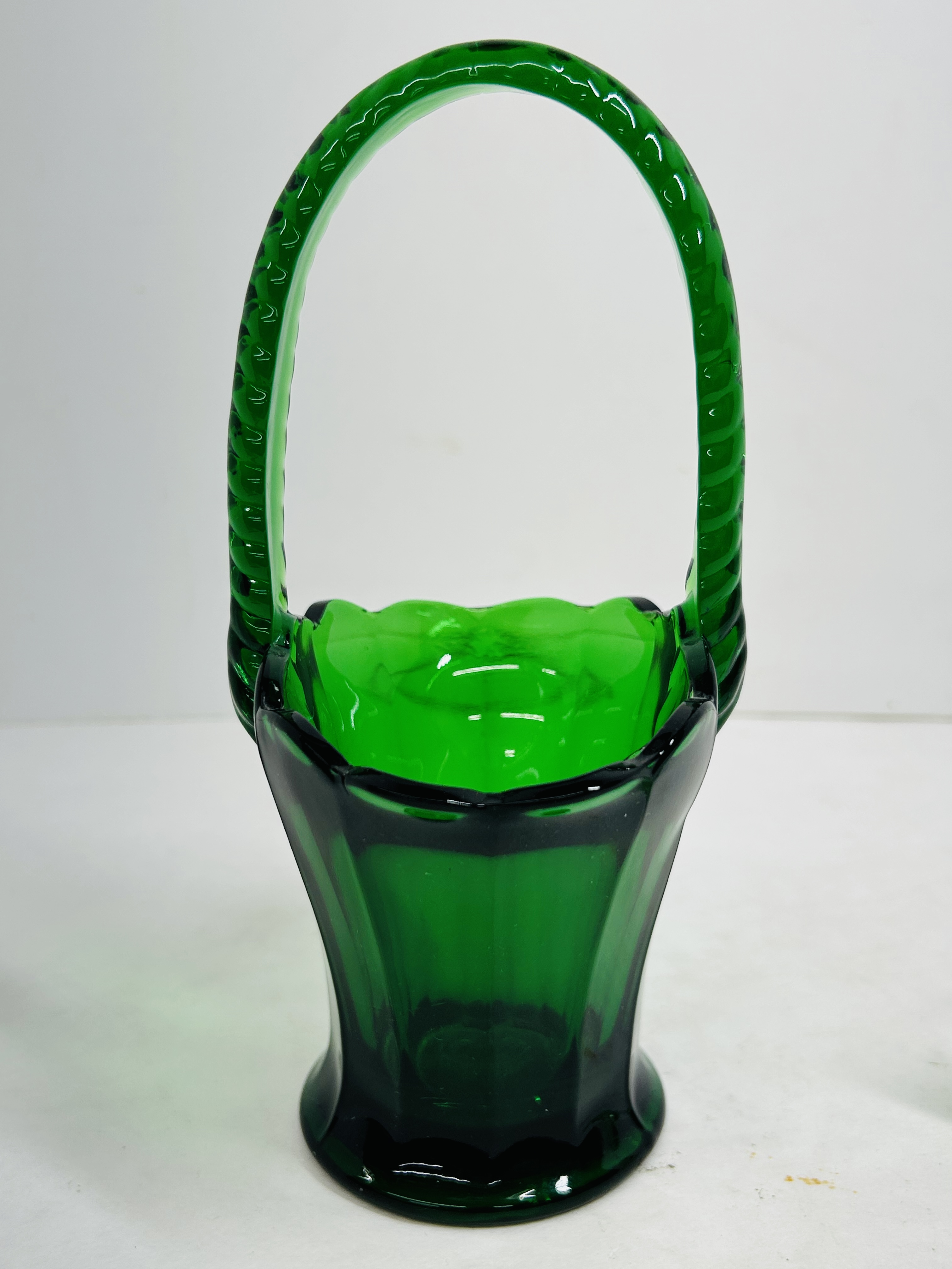 BOYD AND INDIANA GREEN GLASS, 1980S