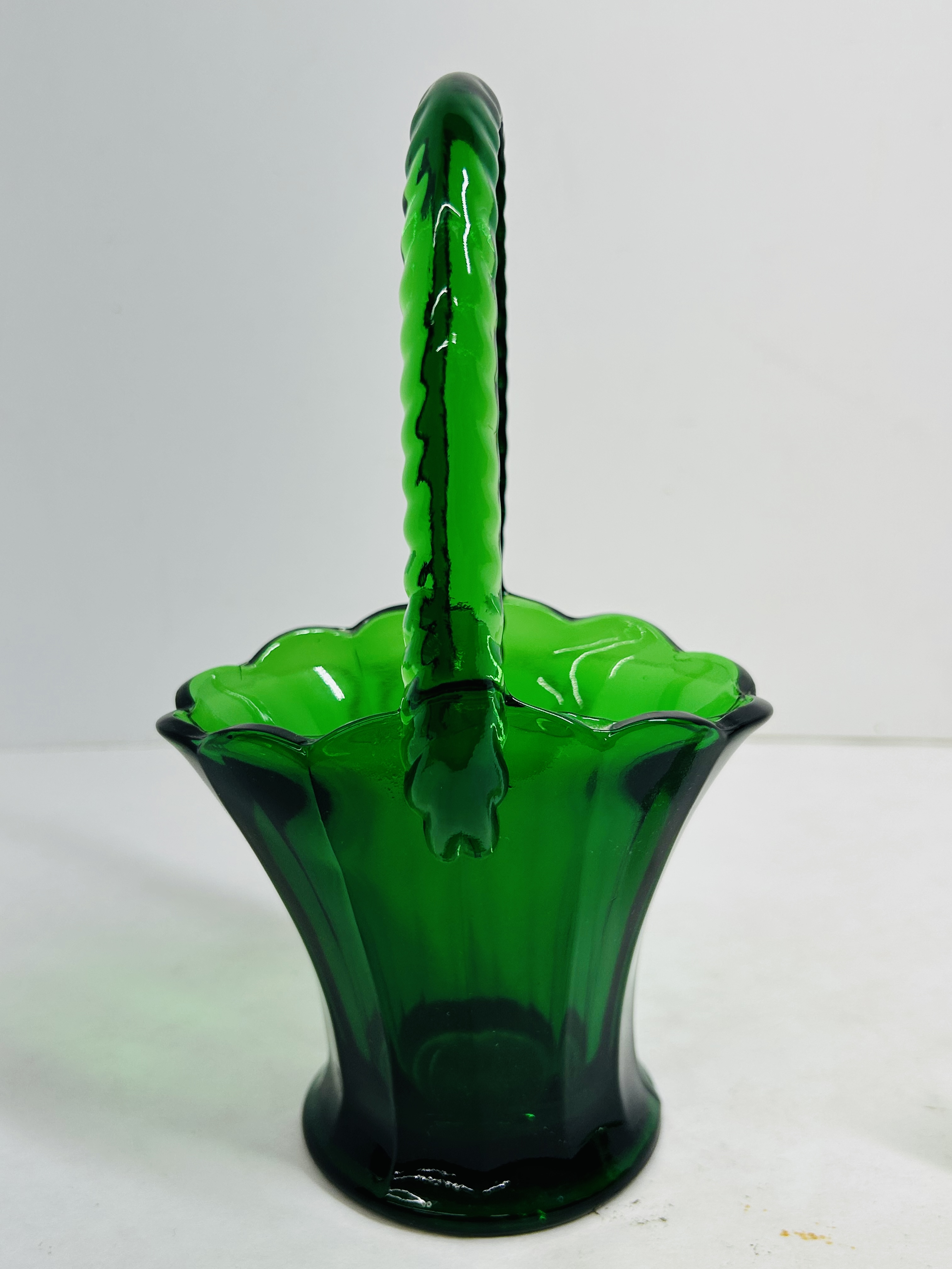 BOYD AND INDIANA GREEN GLASS, 1980S