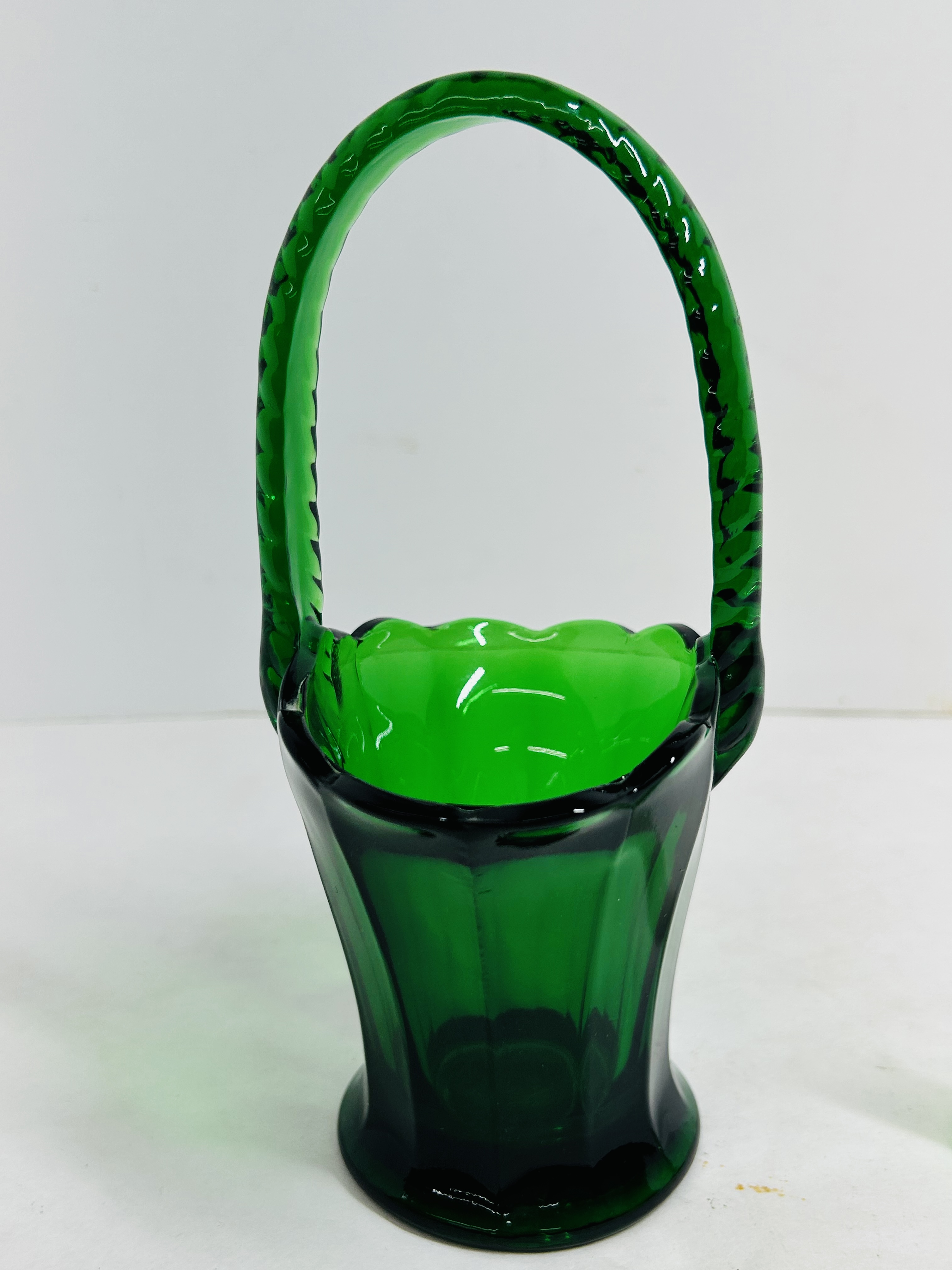 BOYD AND INDIANA GREEN GLASS, 1980S