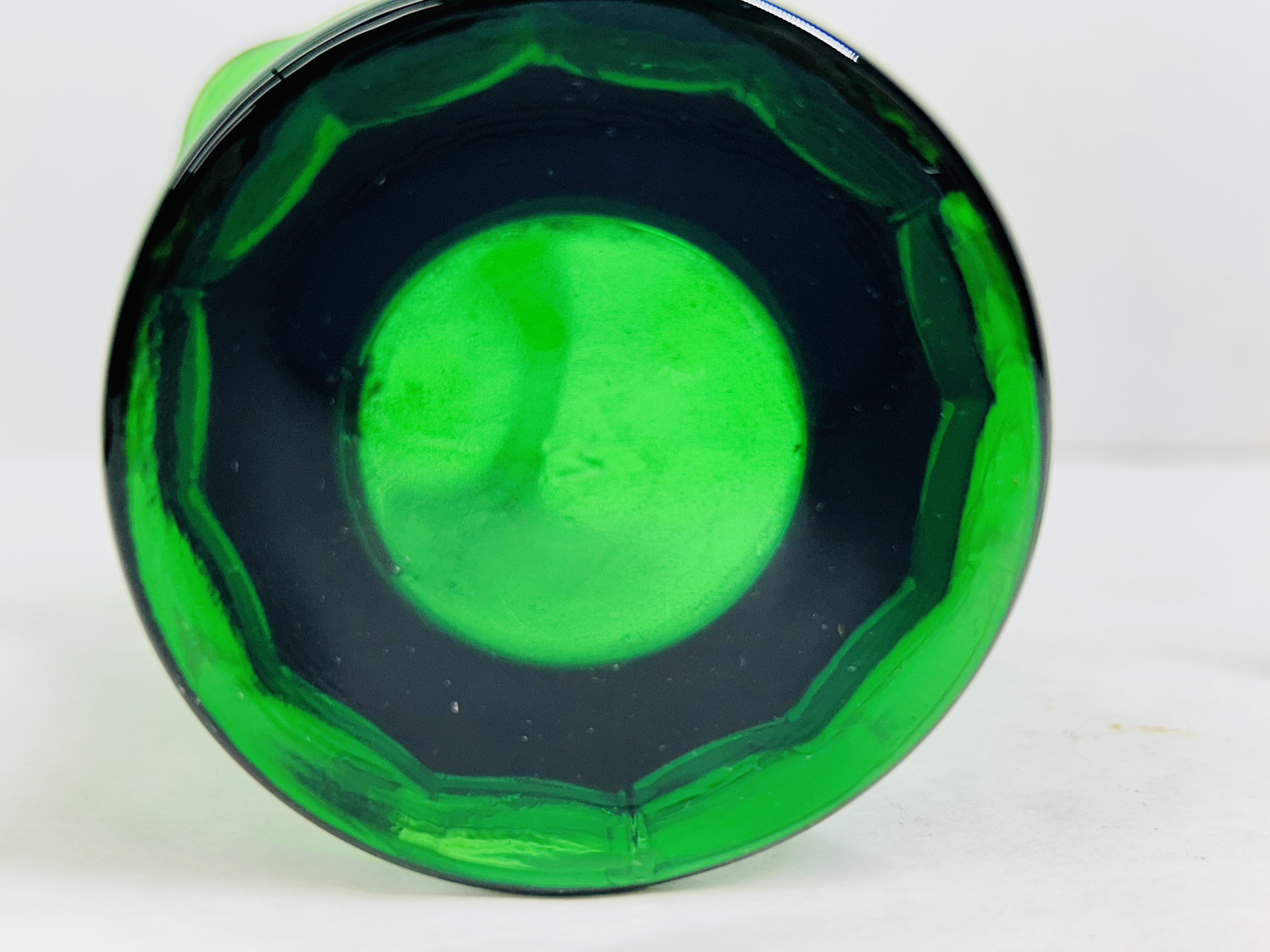 BOYD AND INDIANA GREEN GLASS, 1980S