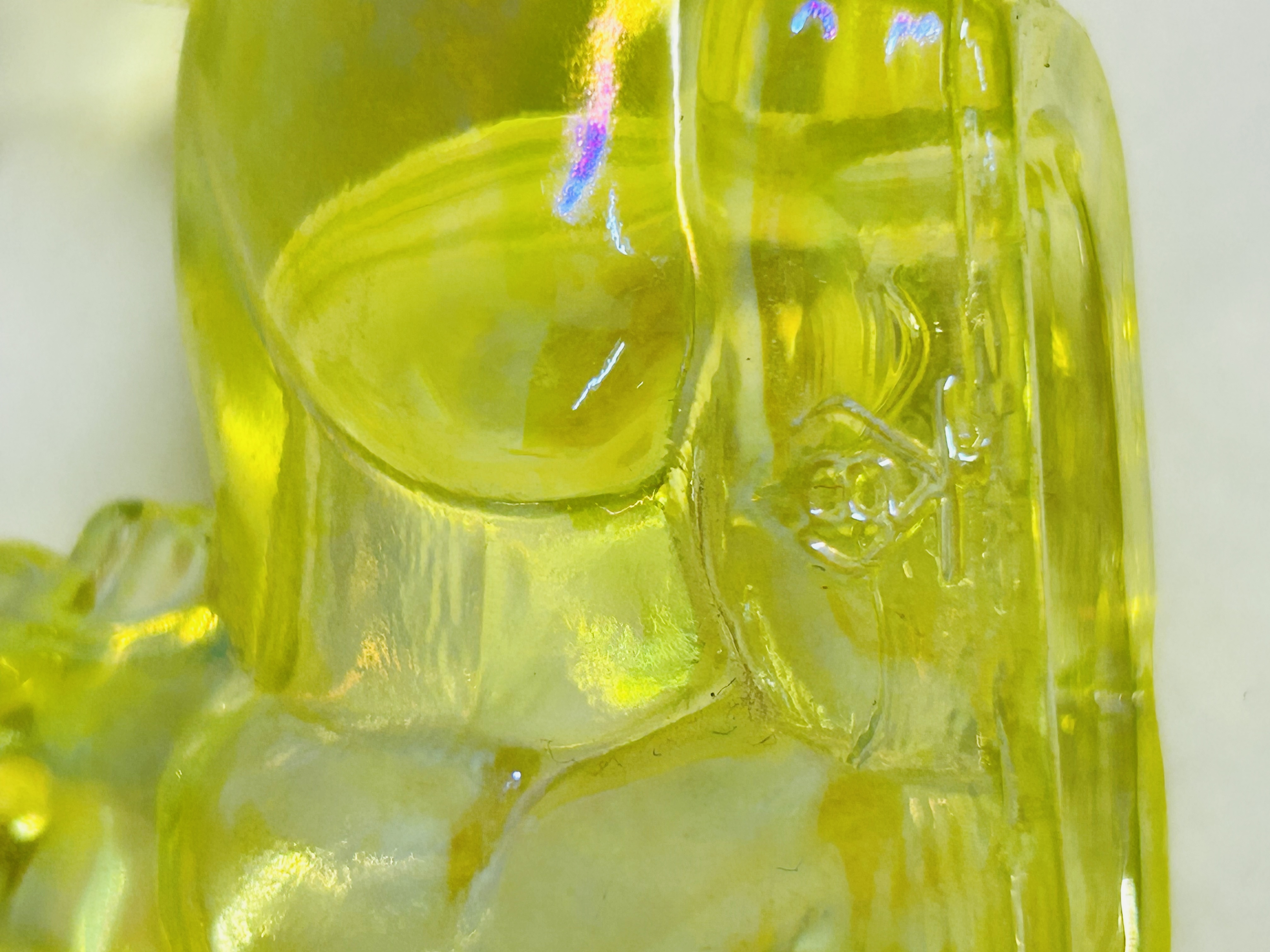 BOYD VASELINE GLASS UNICORN FIGURINES