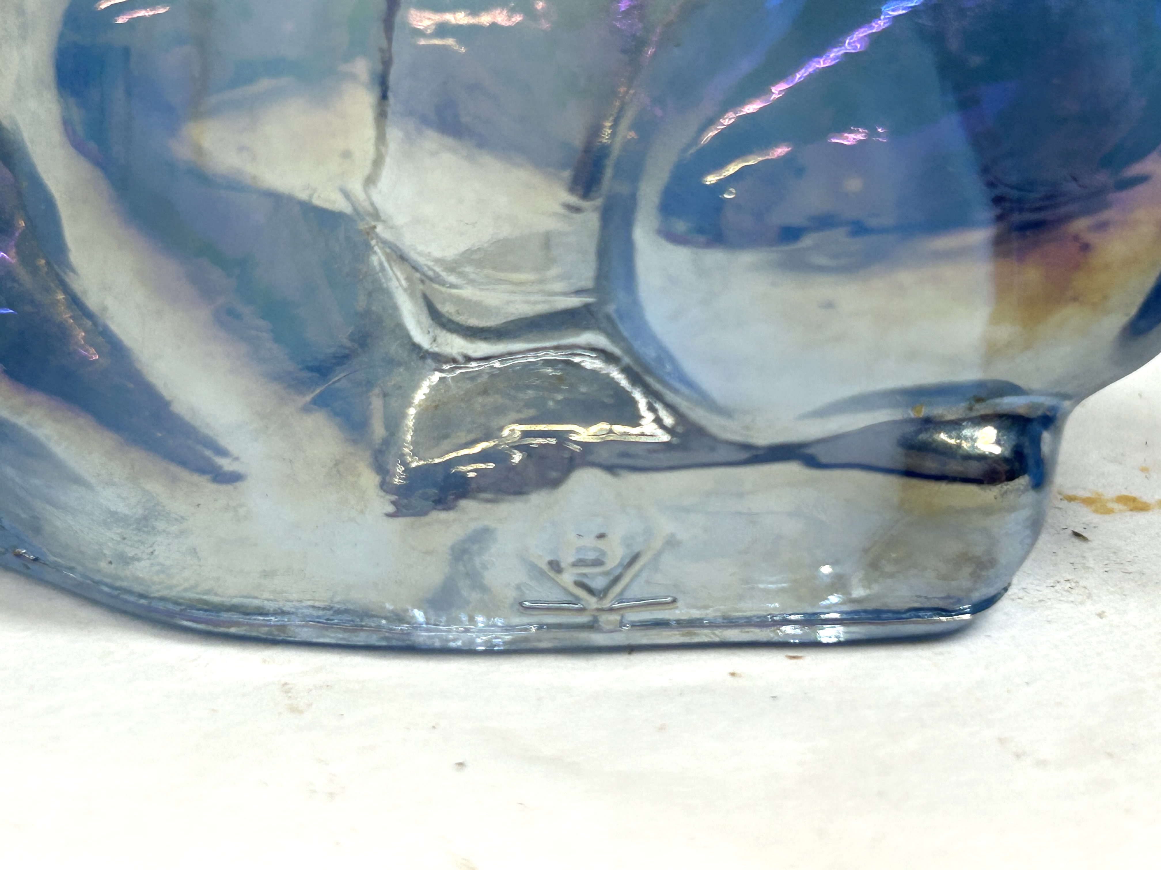 BOYD BLUE GLASS UNICORNS LATE 20TH CENTURY