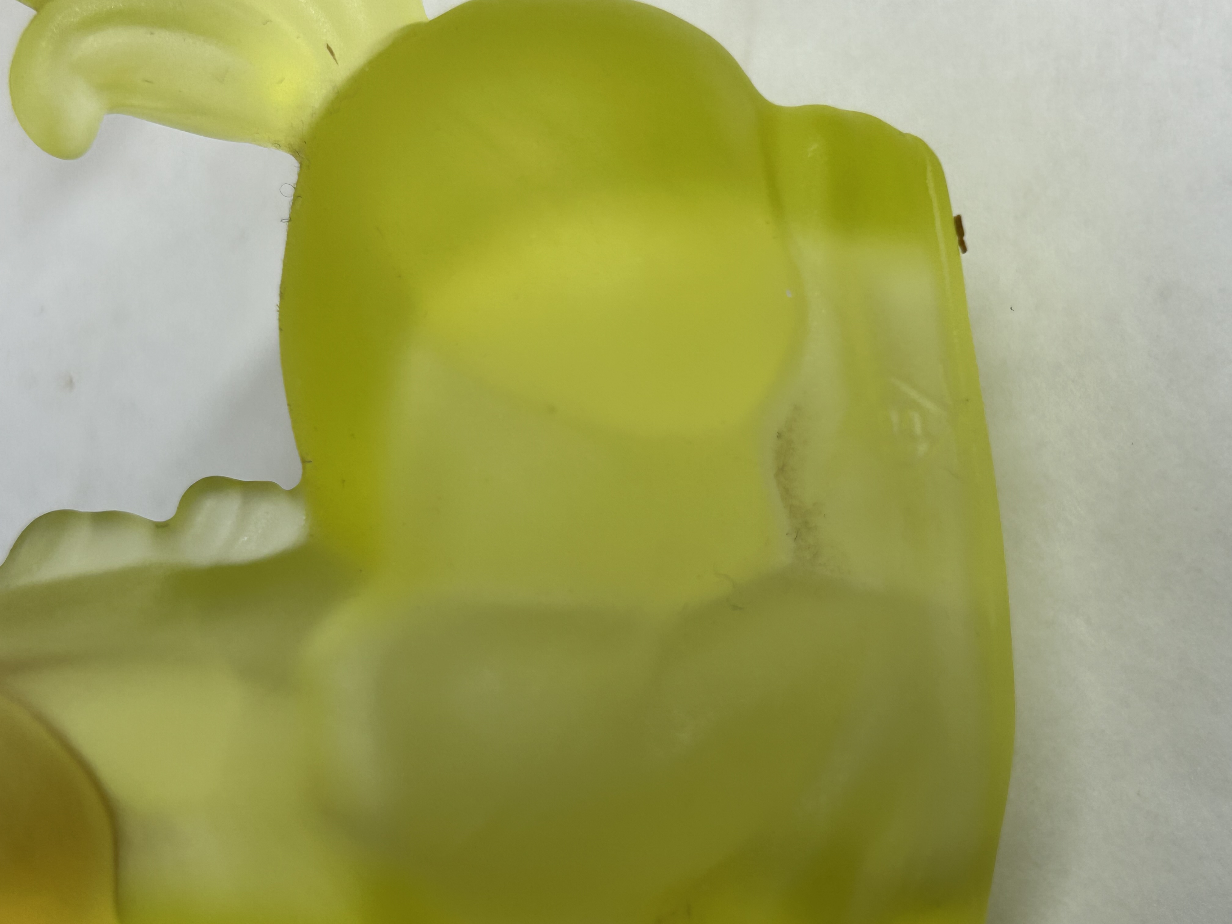 BOYD YELLOW GLASS UNICORNS, 20TH CENTURY