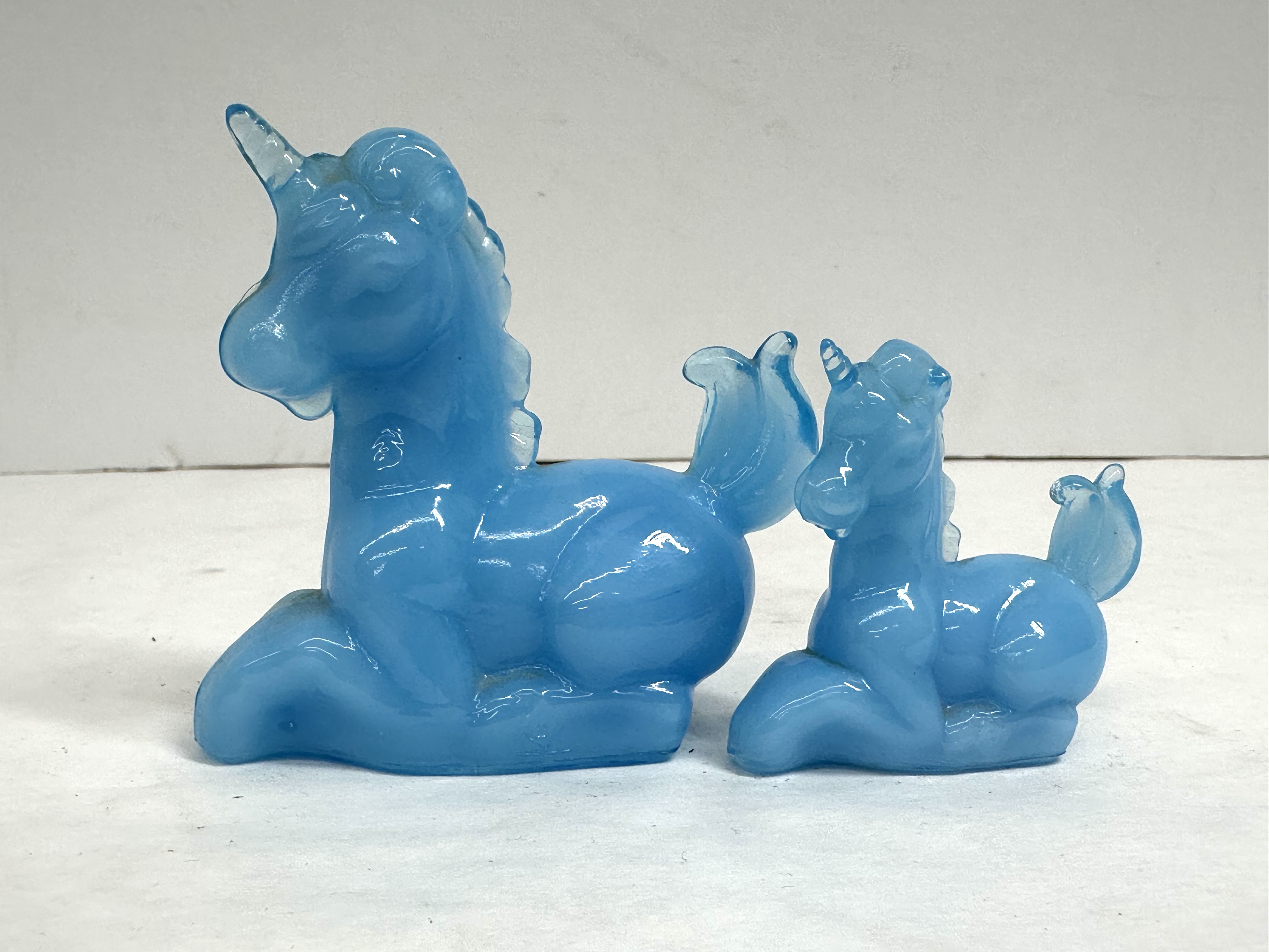 BOYD SKY BLUE UNICORN FIGURINES BOYD