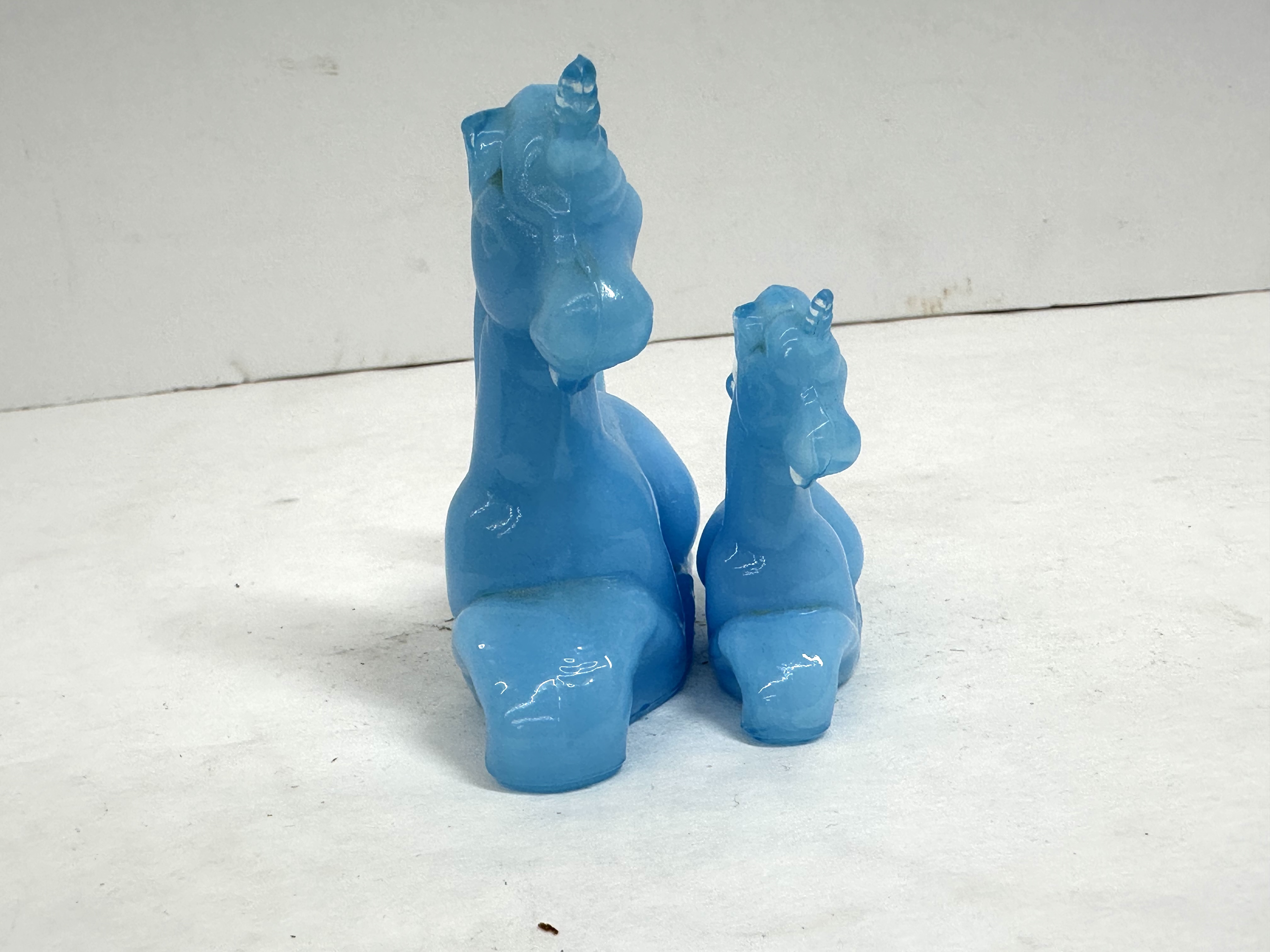 BOYD SKY BLUE UNICORN FIGURINES BOYD
