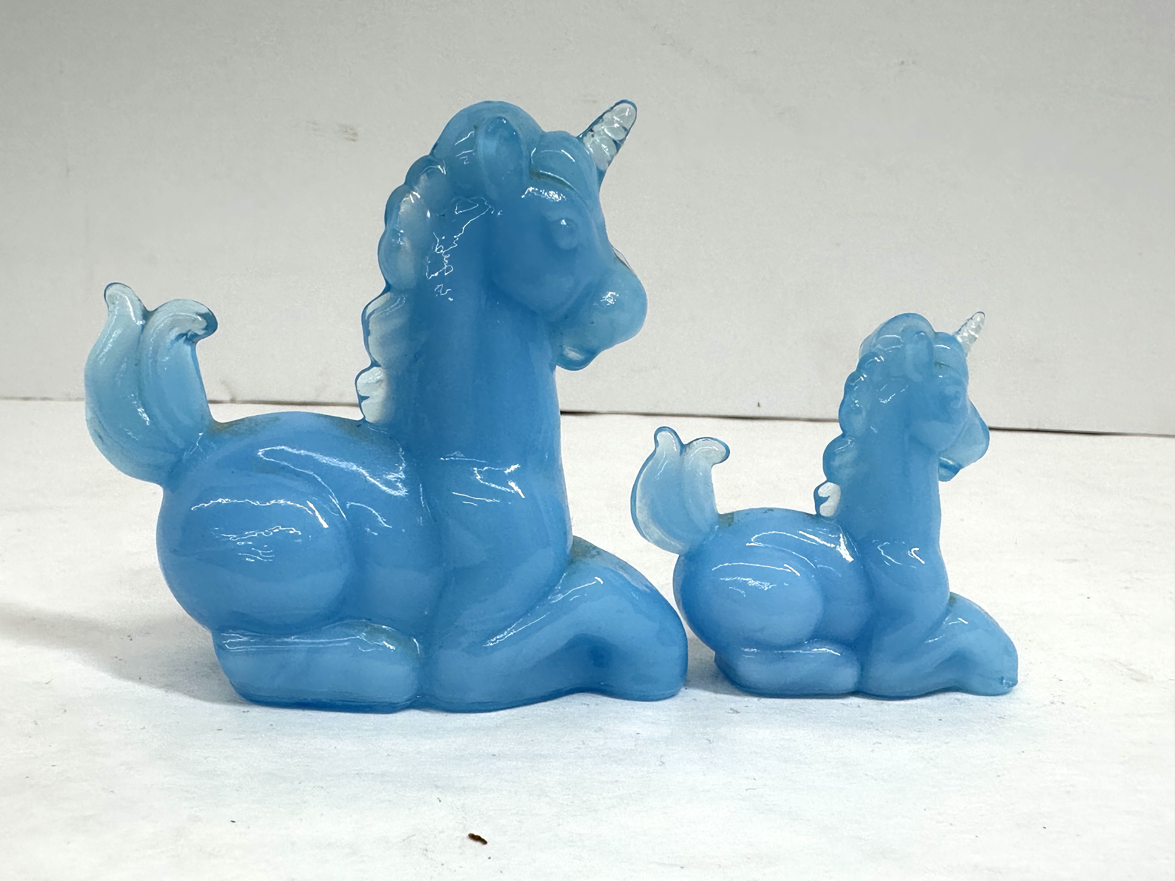 BOYD SKY BLUE UNICORN FIGURINES BOYD