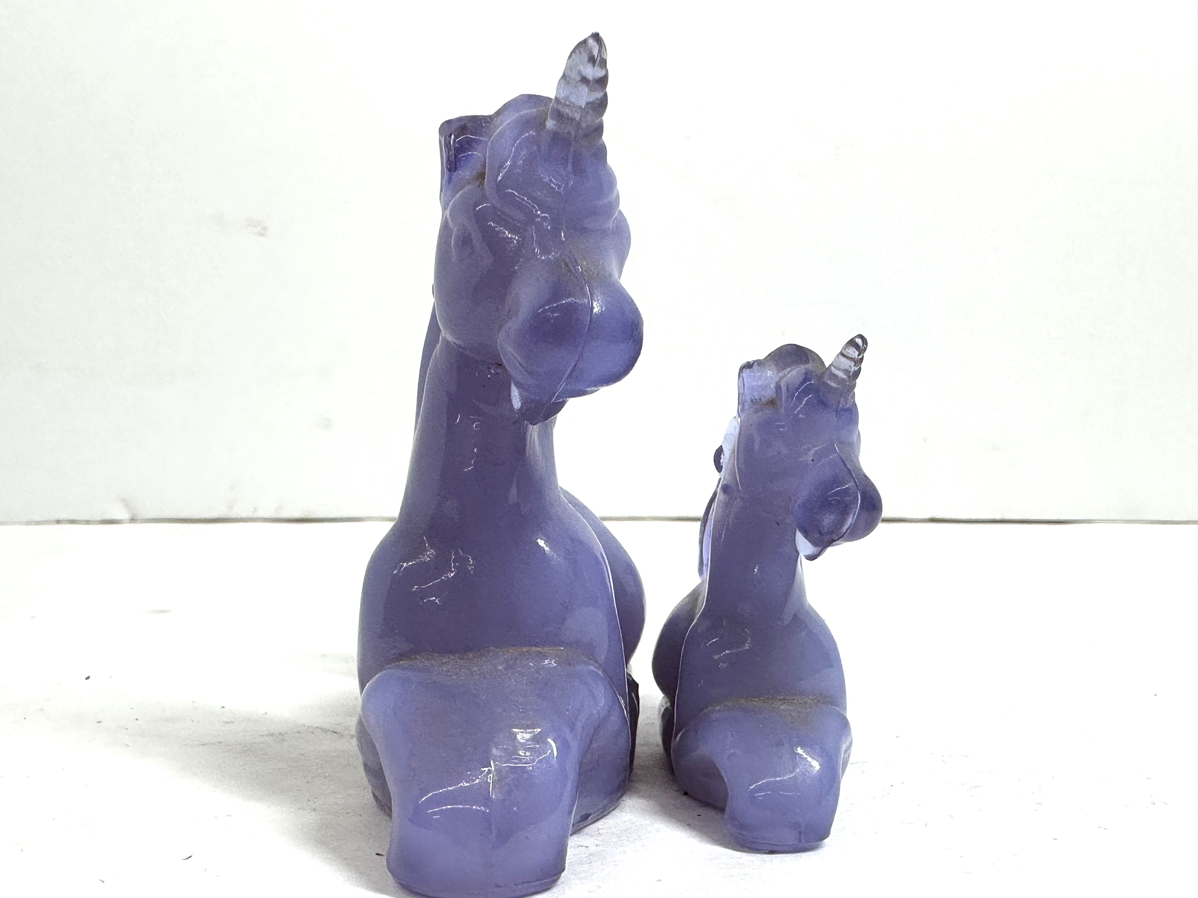 BOYD PURPLE GLASS UNICORNS